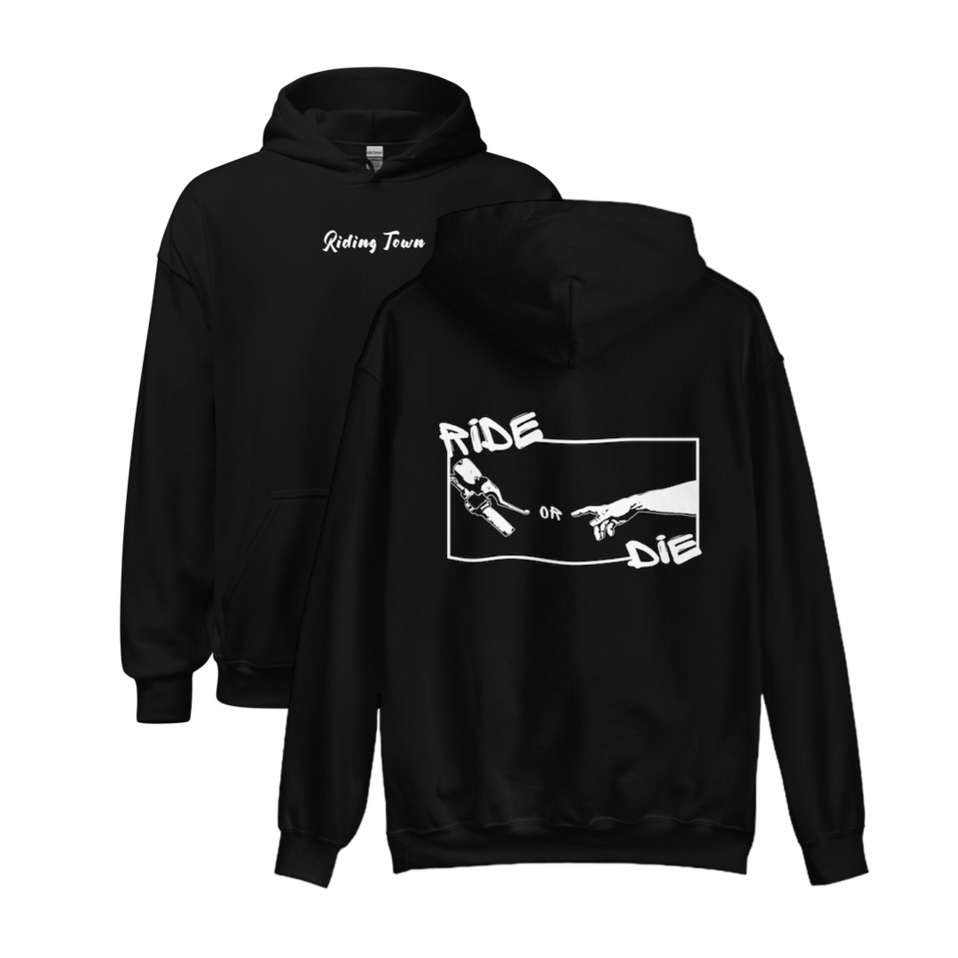 Hoodie Unisexe - SIXTINE - Noir - Riding Town