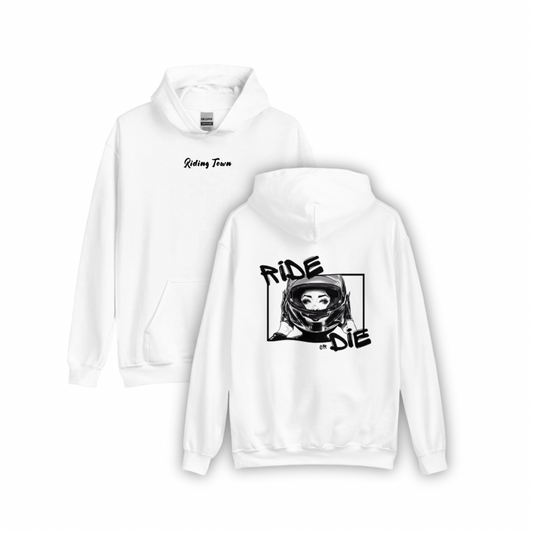 Hoodie Unisexe - FATALEYES - Blanc