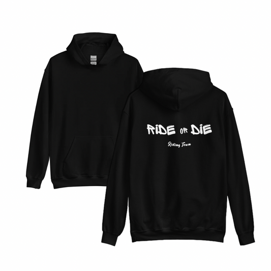 Hoodie Unisexe - RIDE OR DIE - Noir