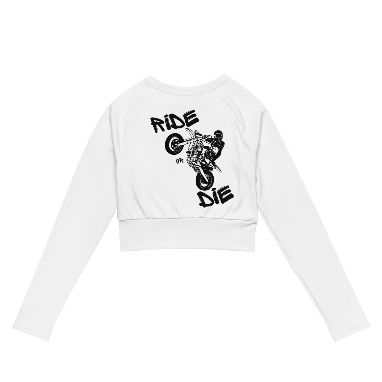 Crop - Top Manche Longue - SUPERMOTBOY - Blanc