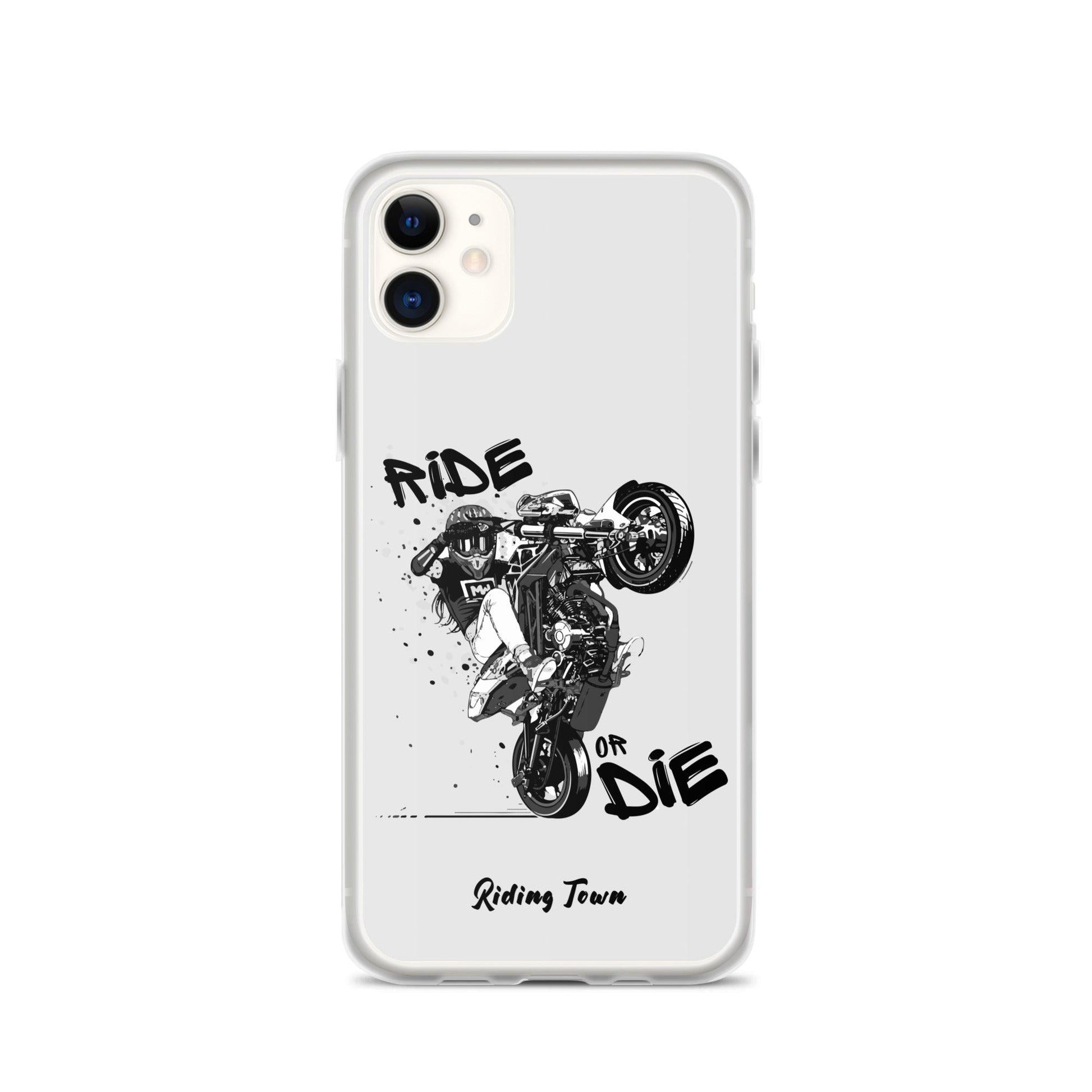 Coque Iphone® - SUPERMOTGIRL - Blanche - Riding Town