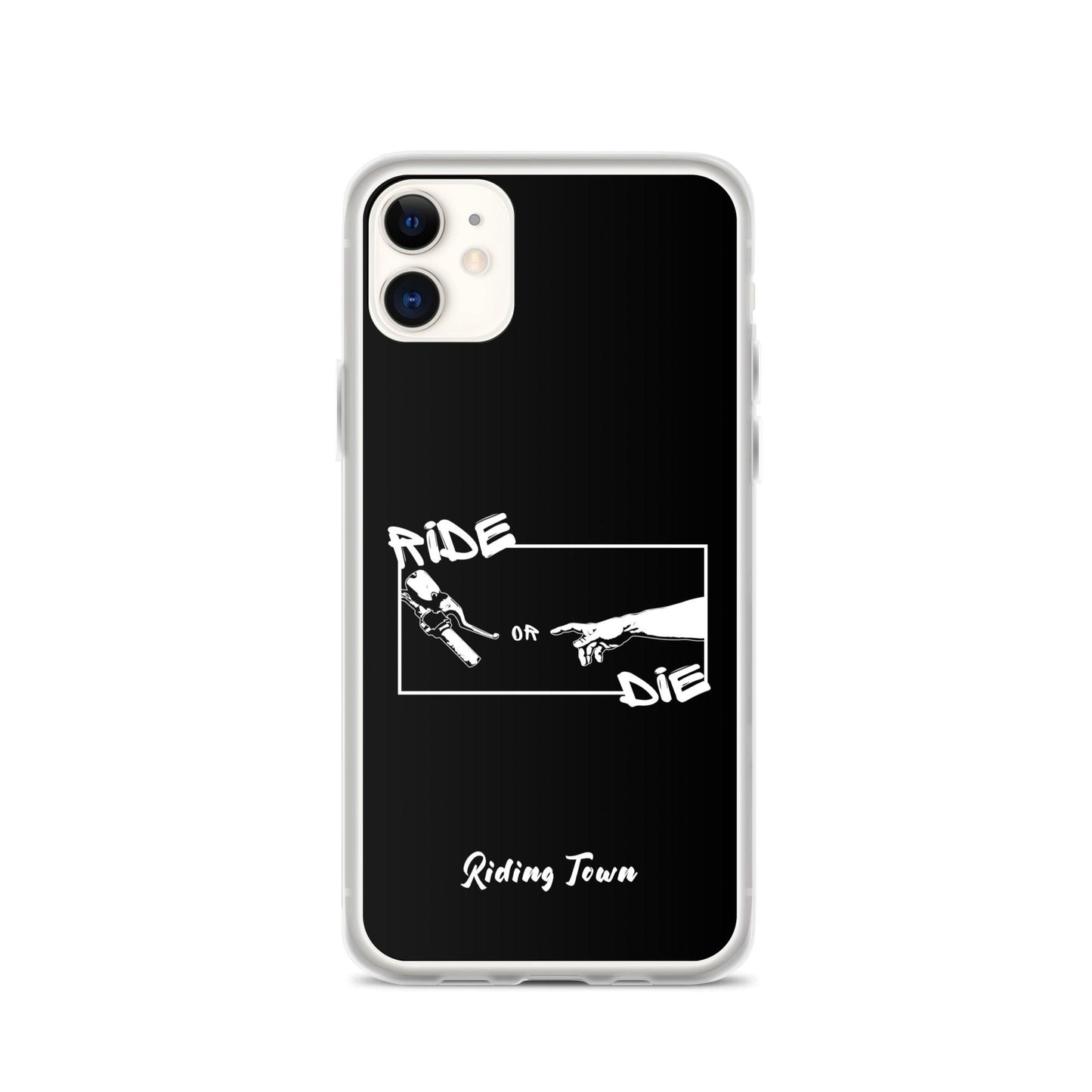 Coque iPhone® - SIXTINE - Noire - Riding Town