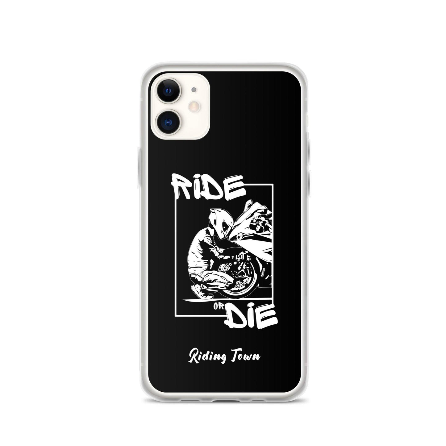 Coque iPhone® - BIKERBOY - Noire - Riding Town