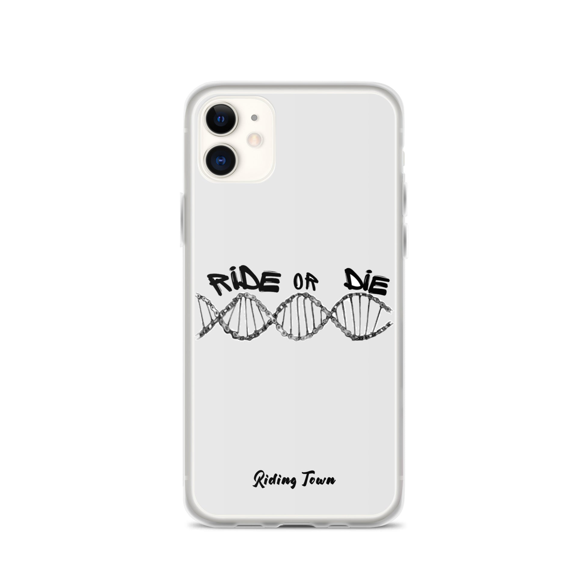 Coque iPhone® - ADN - Blanche - Riding Town