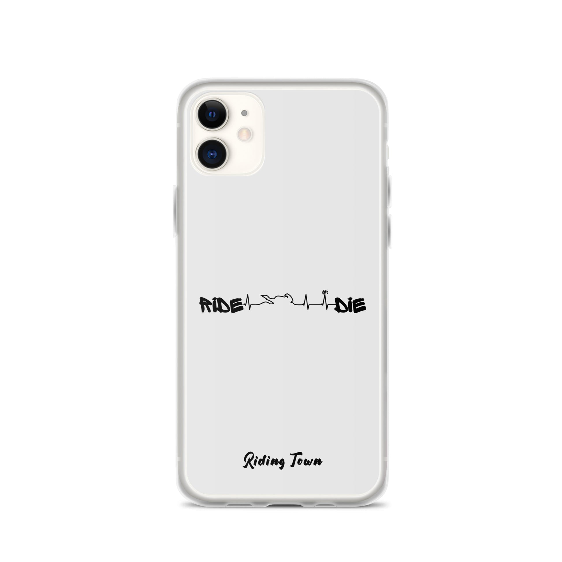 Coque iPhone® - HEARTBEAT - Blanche - Riding Town