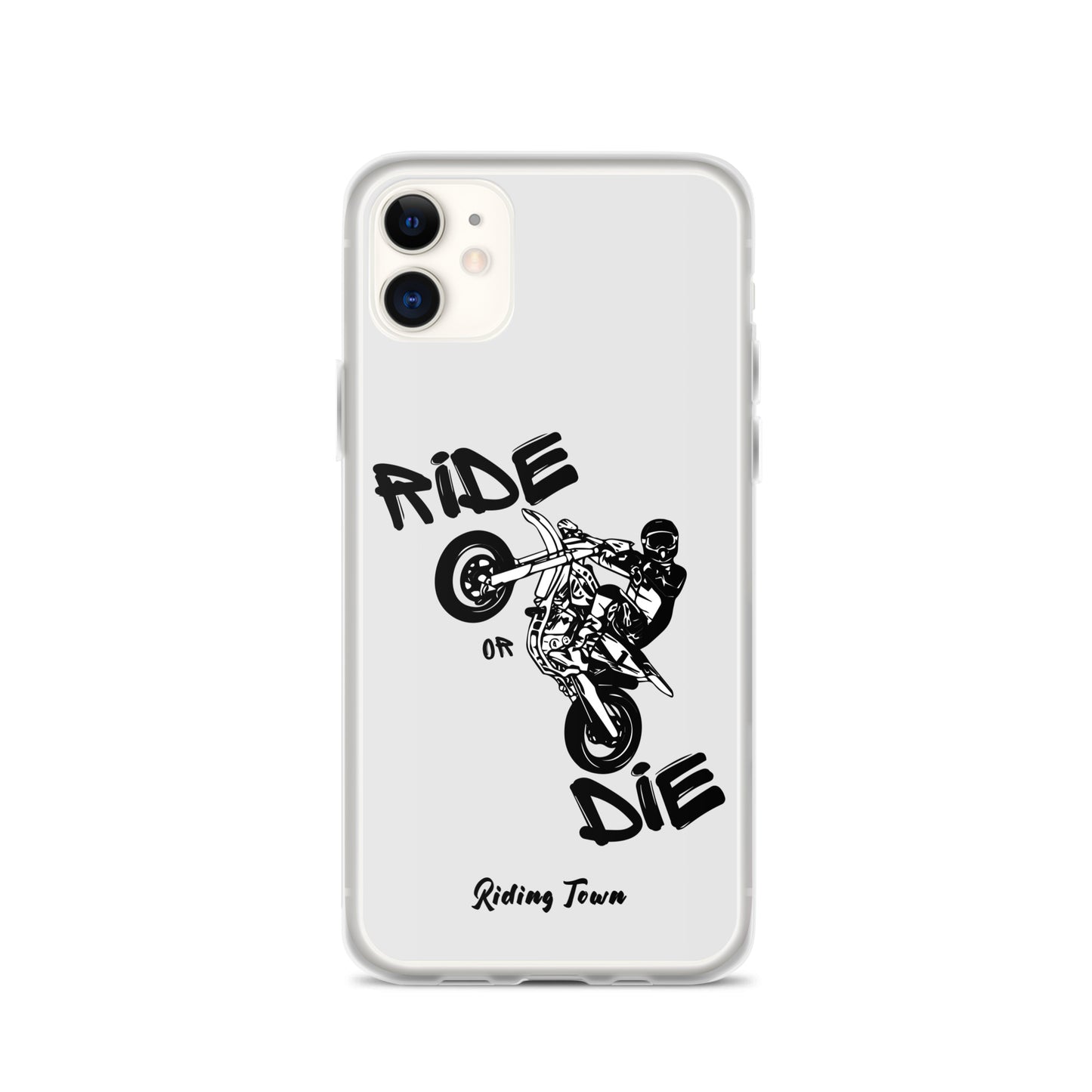 Coque pour iPhone® - SUPERMOTBOY - Blanche - Riding Town