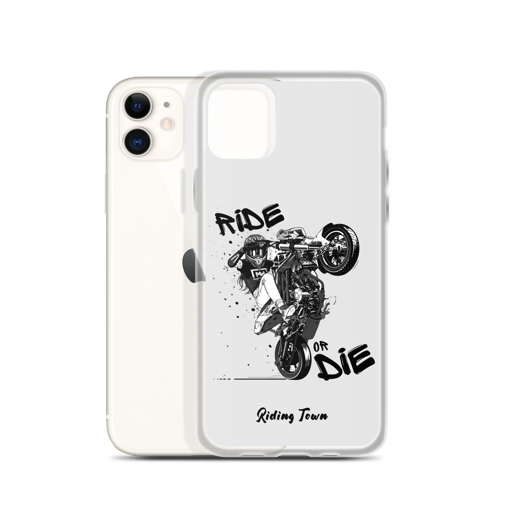 Coque Iphone® - SUPERMOTGIRL - Blanche - Riding Town