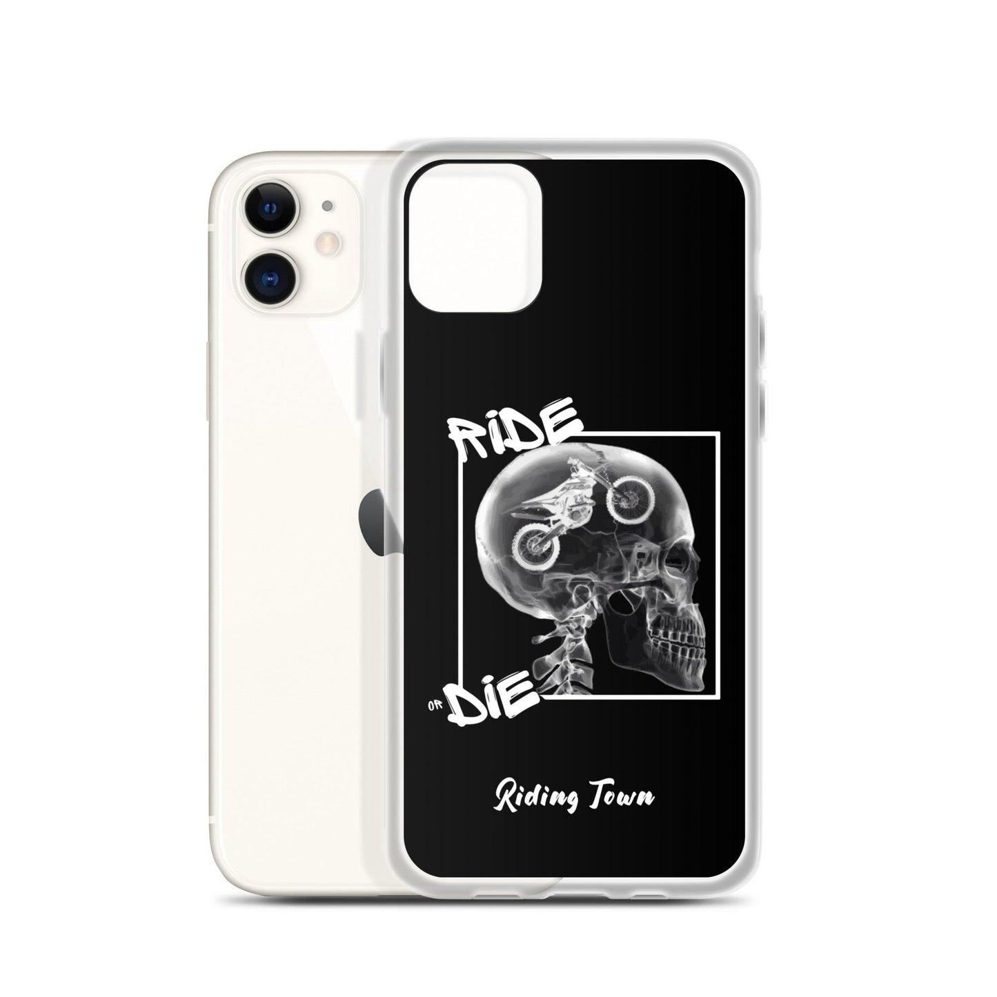 Coque iPhone® - RADIO - Noire - Riding Town