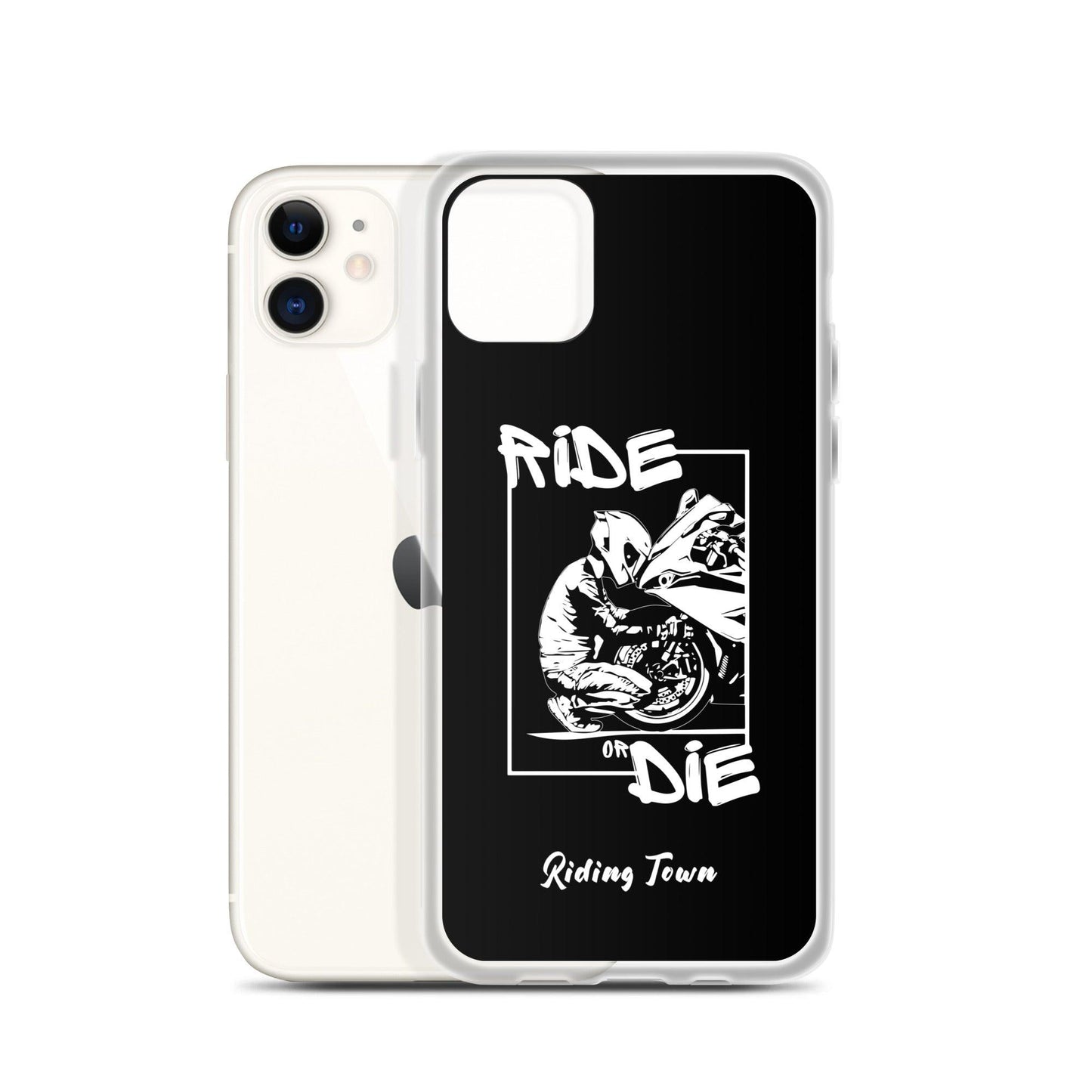 Coque iPhone® - BIKERBOY - Noire - Riding Town