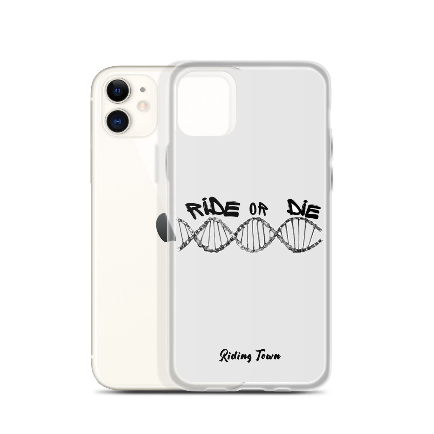 Coque iPhone® - ADN - Blanche - Riding Town