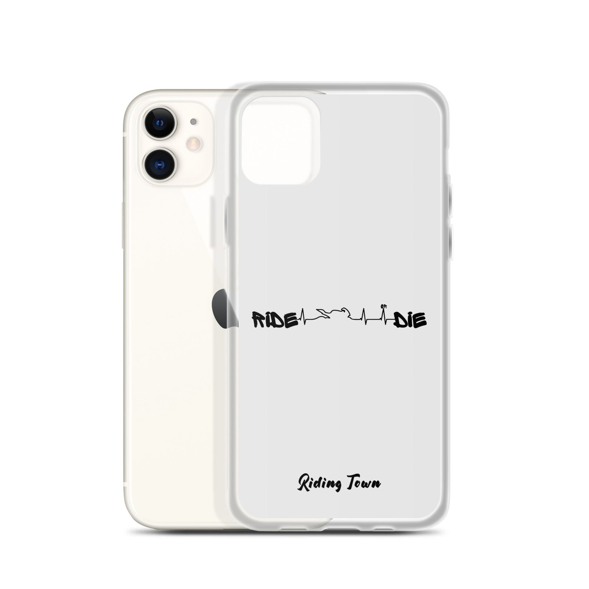 Coque iPhone® - HEARTBEAT - Blanche - Riding Town