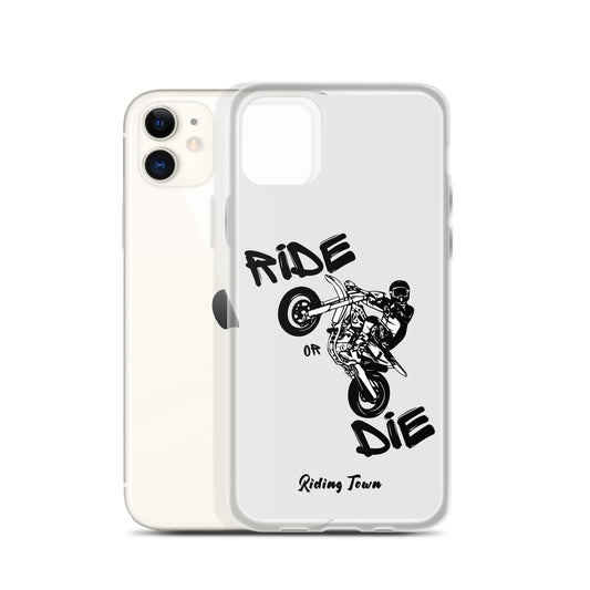 Coque pour iPhone® - SUPERMOTBOY - Blanche - Riding Town