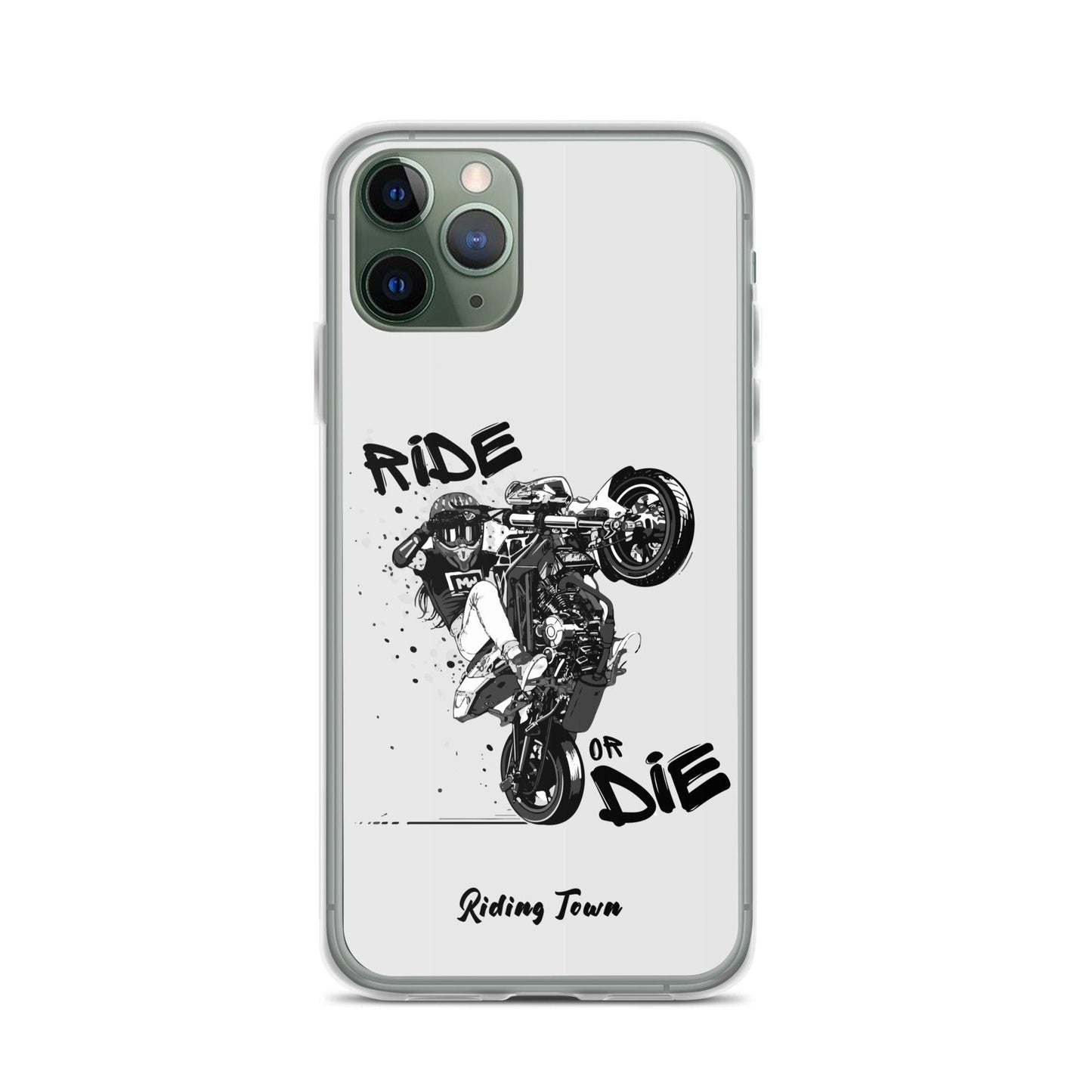 Coque Iphone® - SUPERMOTGIRL - Blanche - Riding Town