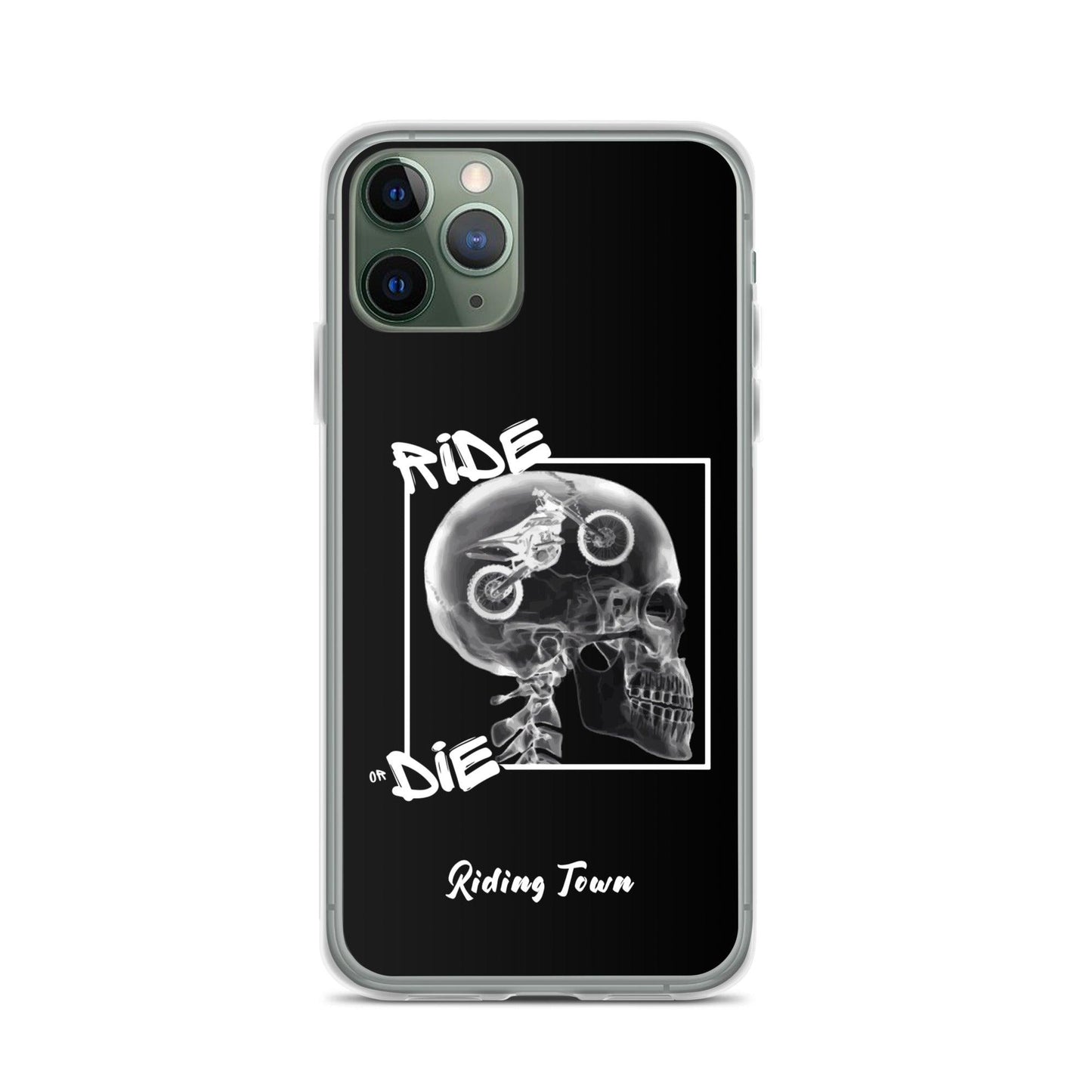 Coque iPhone® - RADIO - Noire - Riding Town