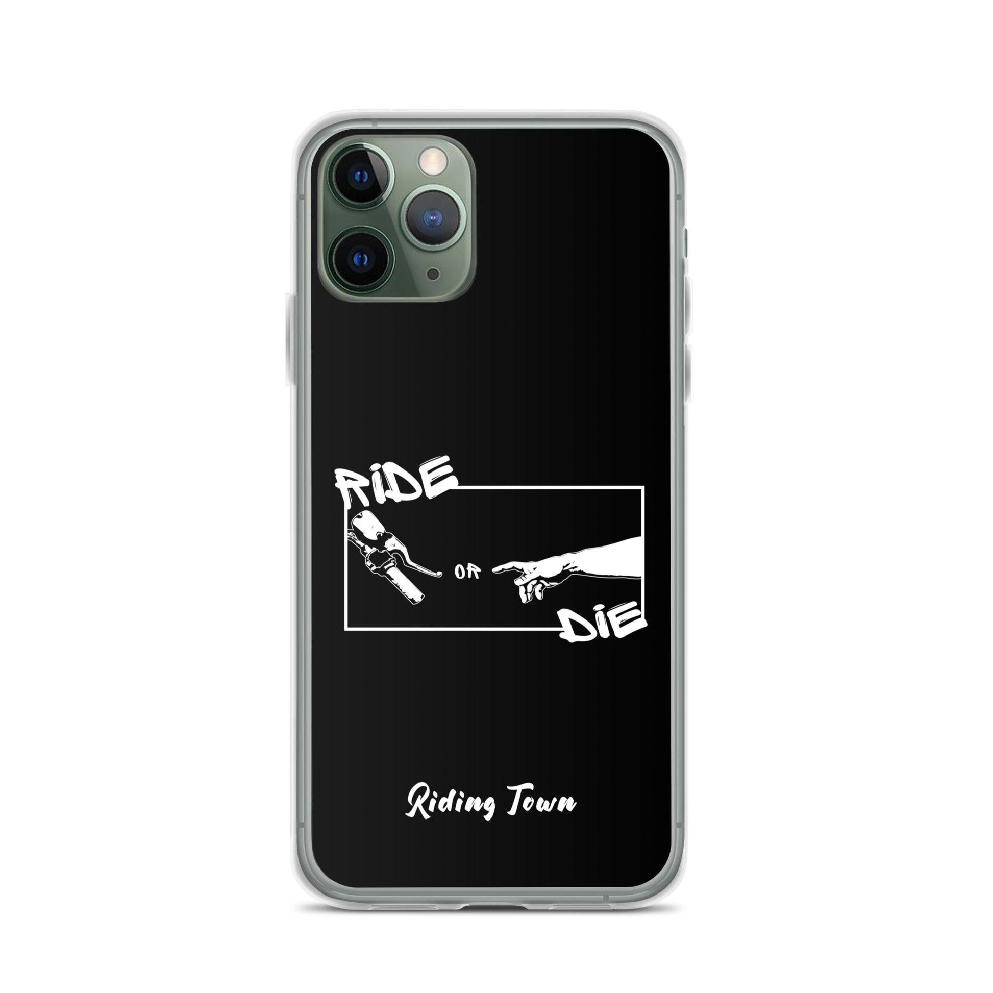 Coque iPhone® - SIXTINE - Noire - Riding Town