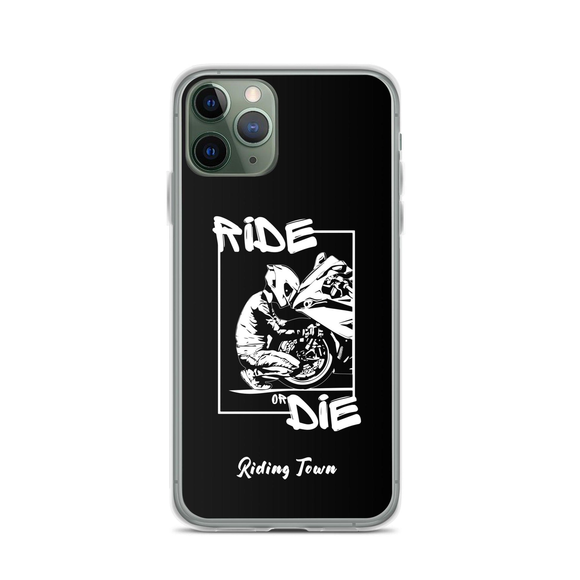 Coque iPhone® - BIKERBOY - Noire - Riding Town