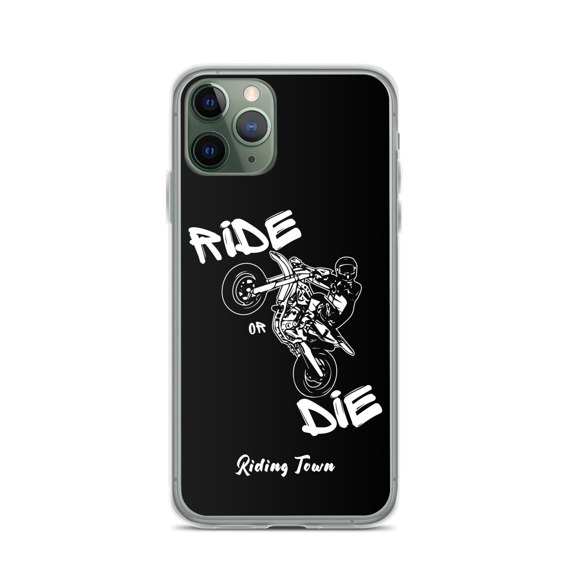 Coque pour iPhone® - SUPERMOTBOY - Noire - Riding Town