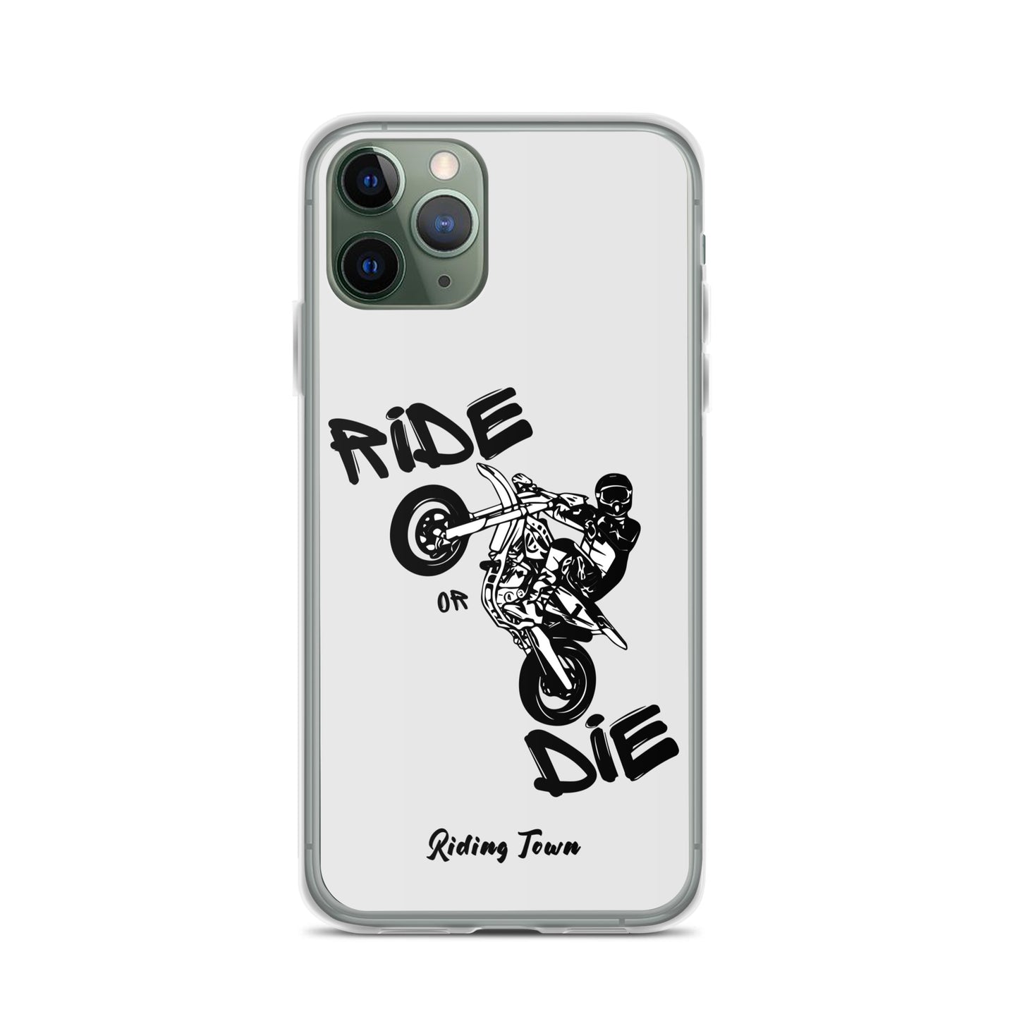 Coque pour iPhone® - SUPERMOTBOY - Blanche - Riding Town