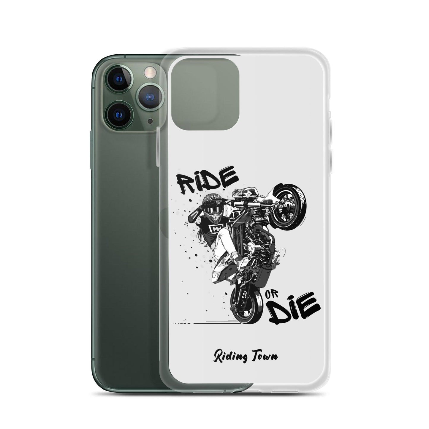 Coque Iphone® - SUPERMOTGIRL - Blanche - Riding Town