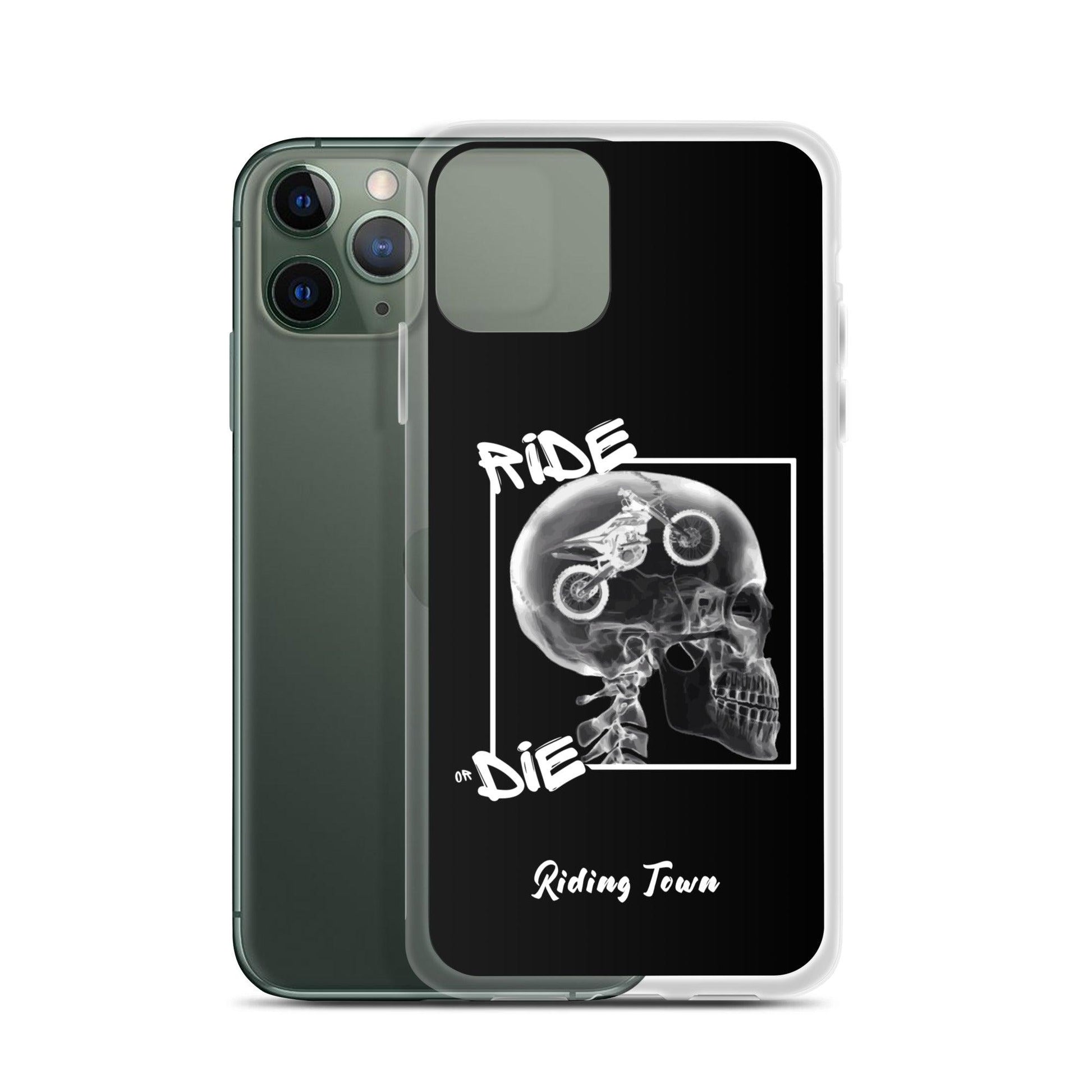 Coque iPhone® - RADIO - Noire - Riding Town