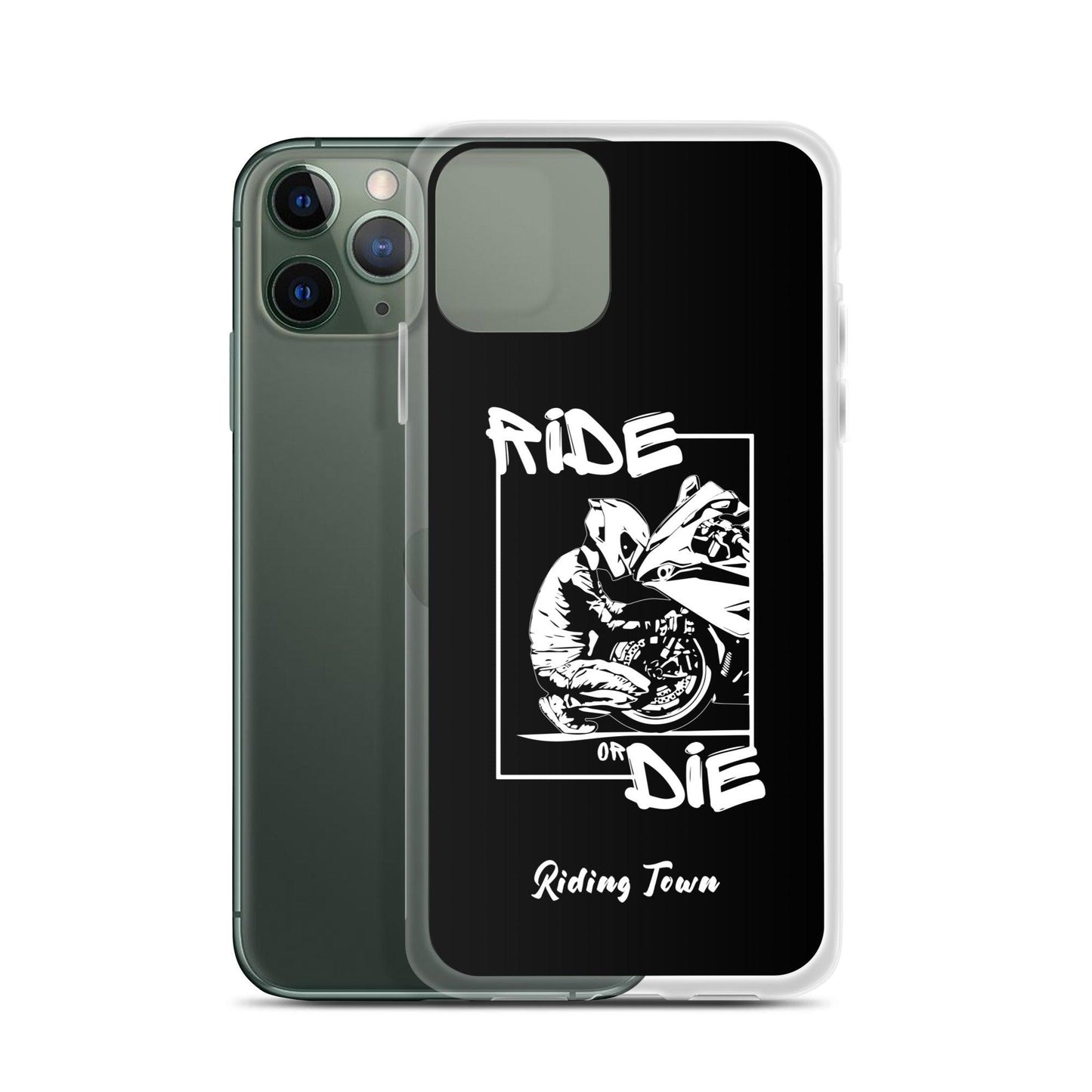 Coque iPhone® - BIKERBOY - Noire - Riding Town