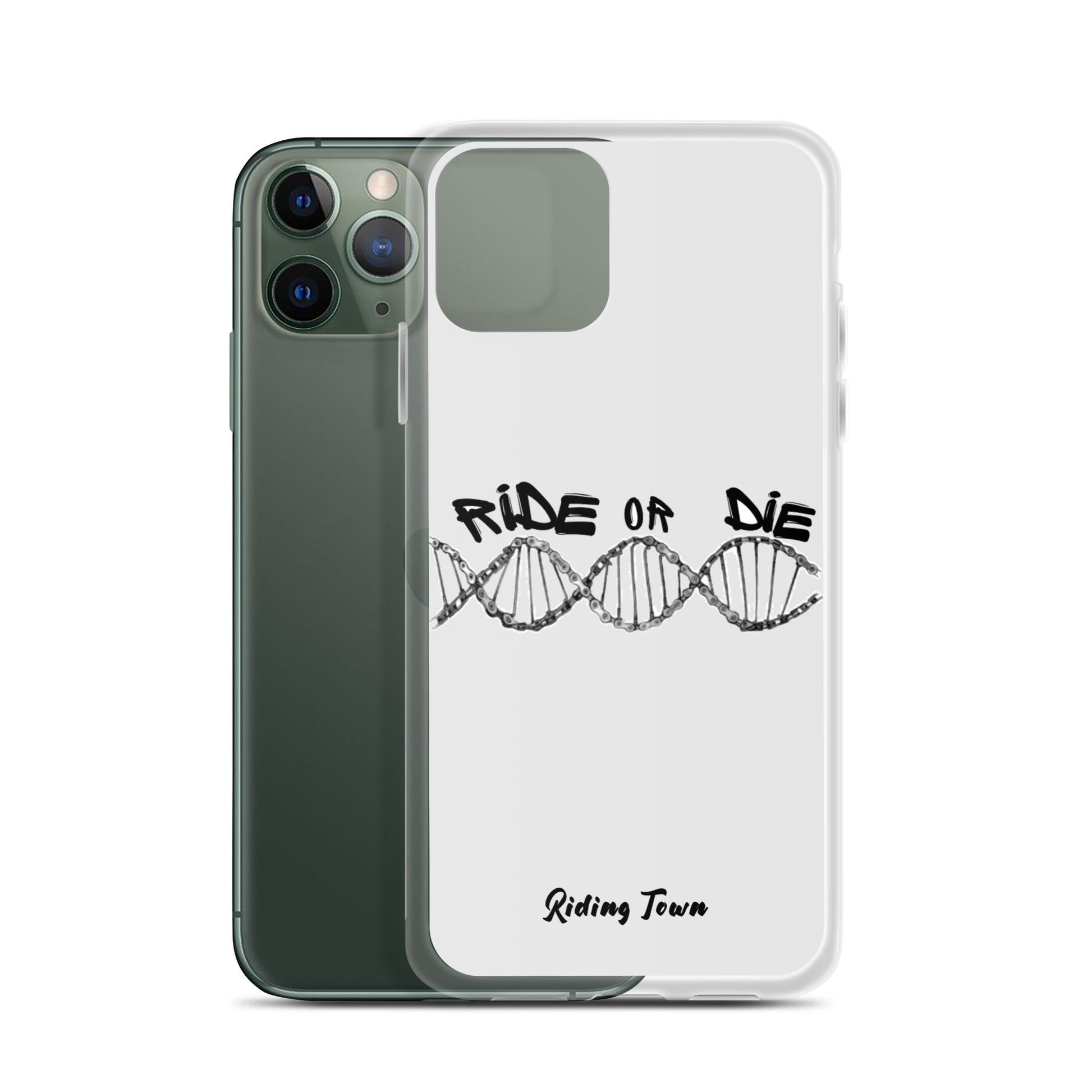 Coque iPhone® - ADN - Blanche - Riding Town