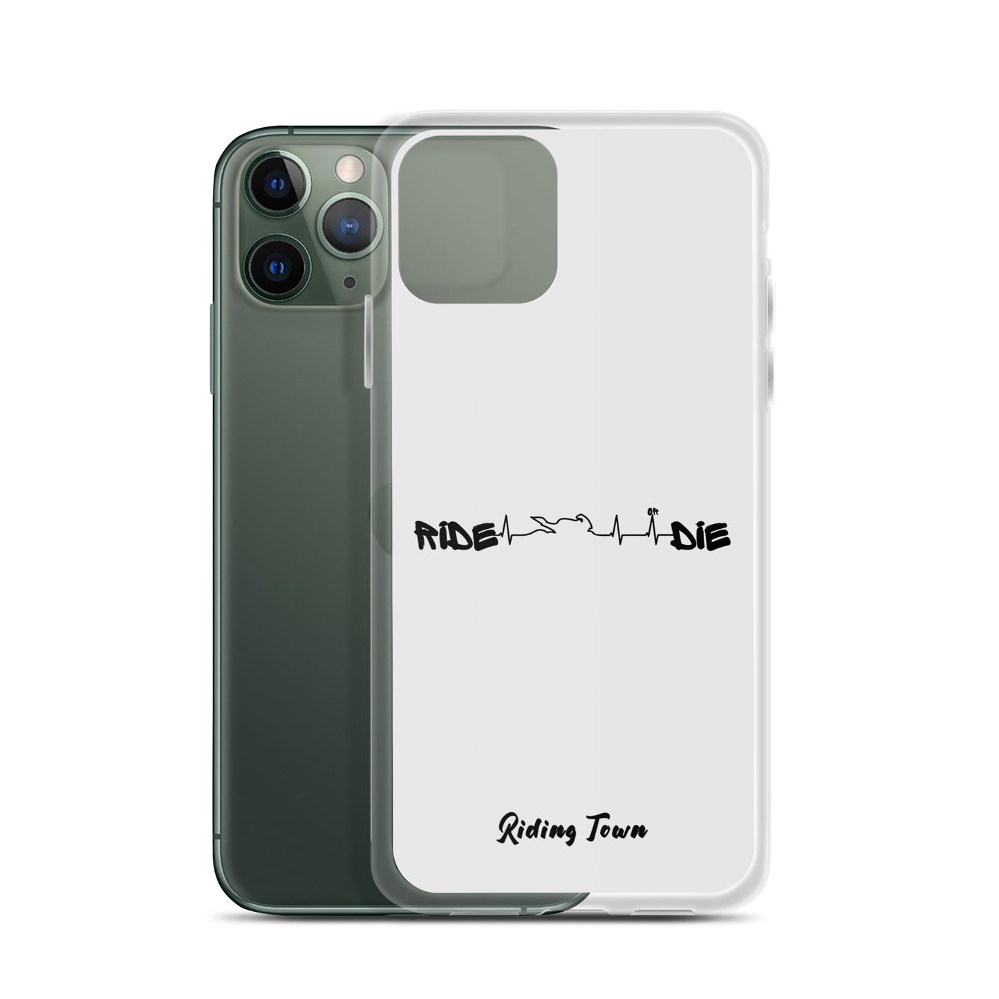 Coque iPhone® - HEARTBEAT - Blanche - Riding Town