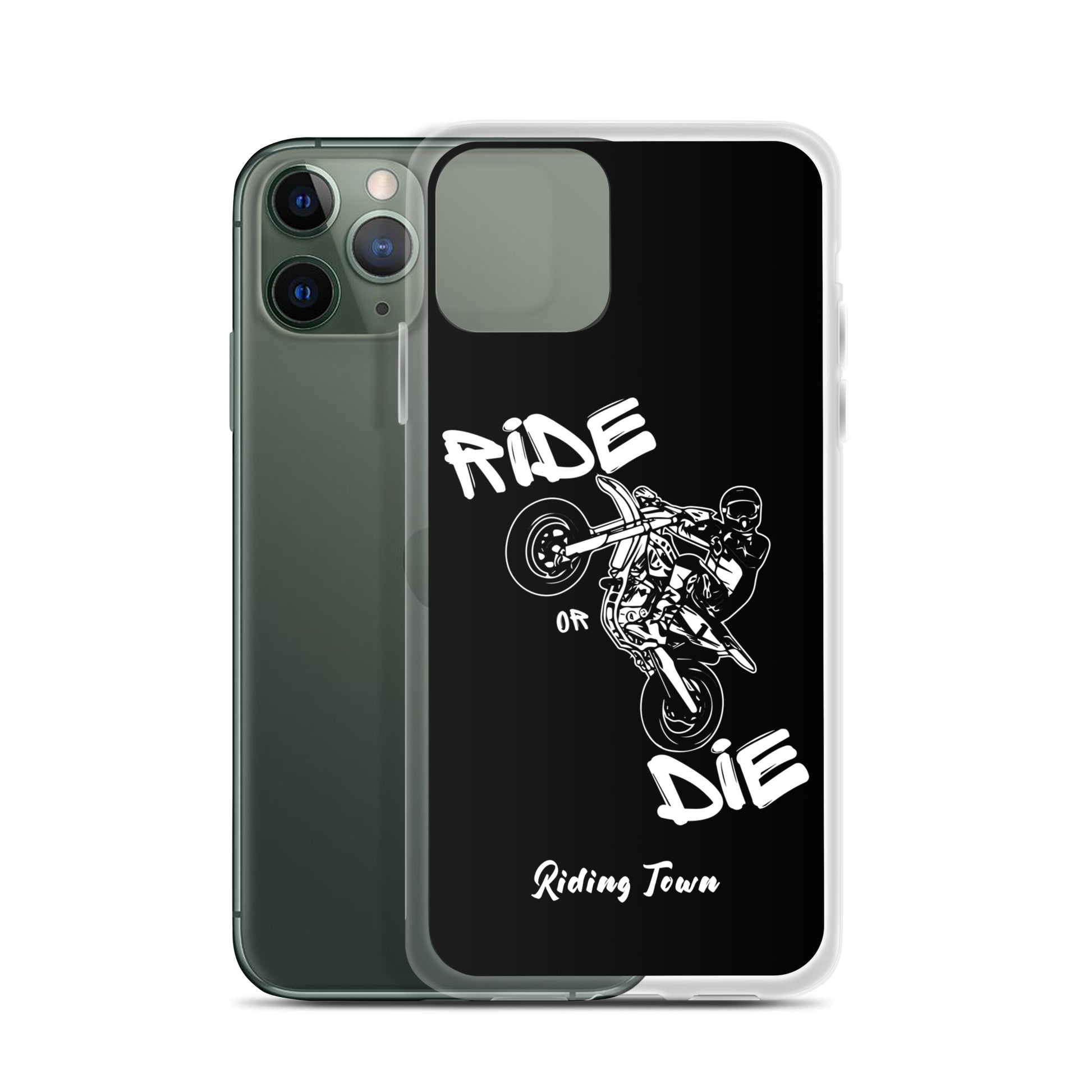 Coque pour iPhone® - SUPERMOTBOY - Noire - Riding Town