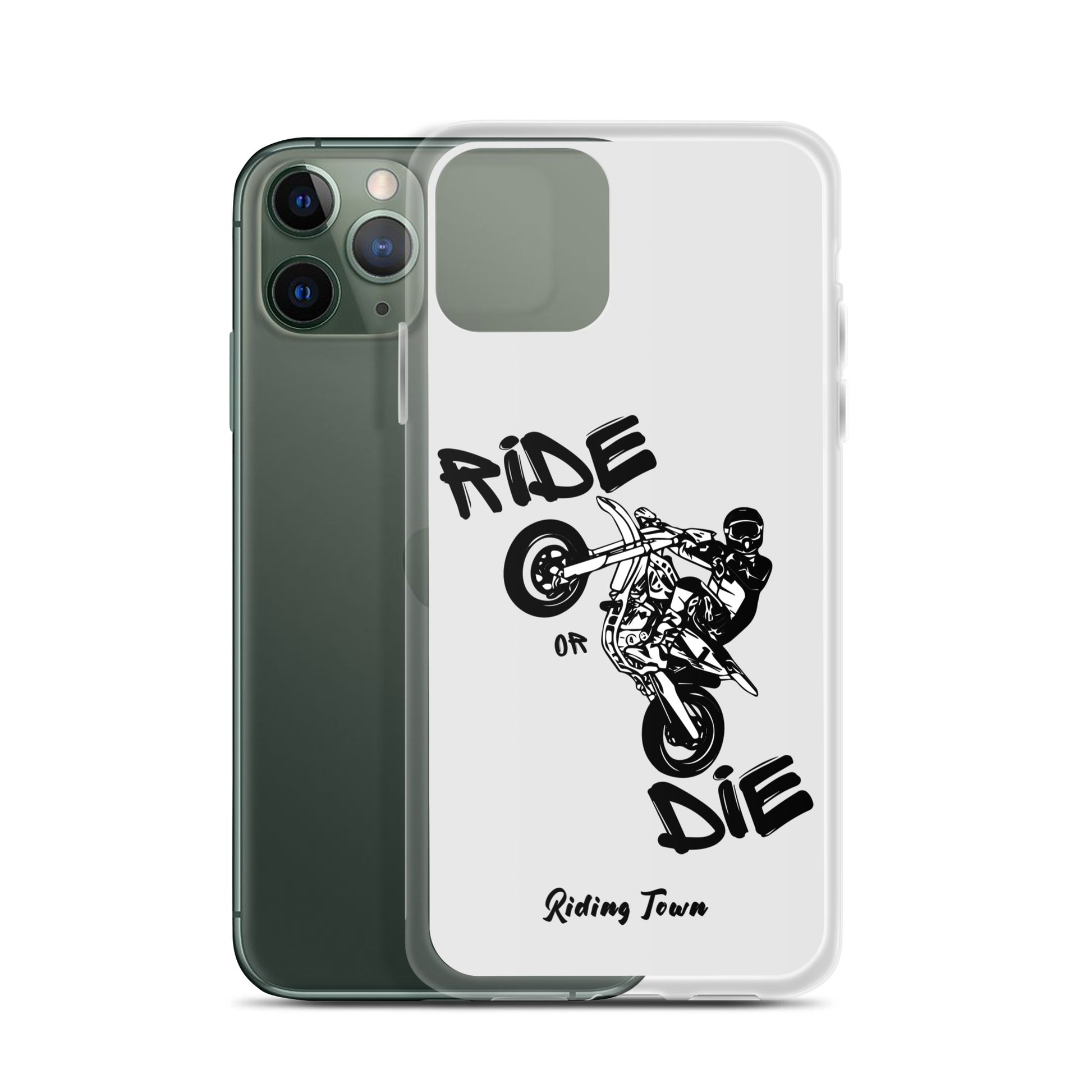 Coque pour iPhone® - SUPERMOTBOY - Blanche - Riding Town