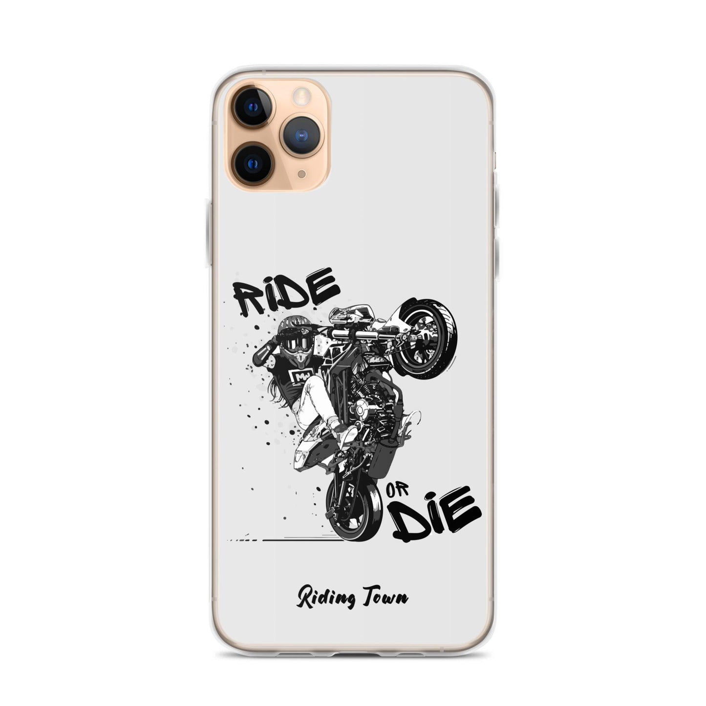 Coque Iphone® - SUPERMOTGIRL - Blanche - Riding Town