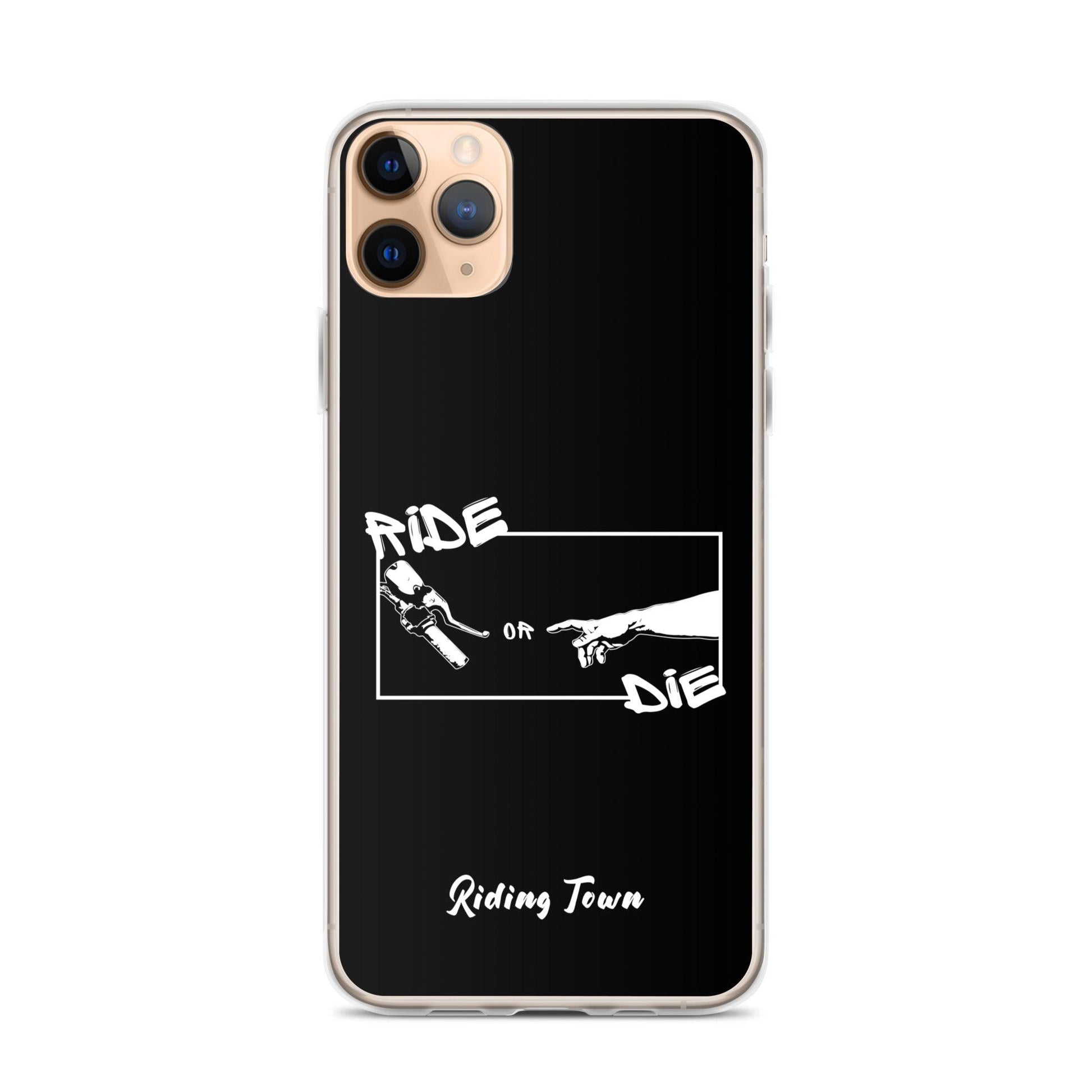 Coque iPhone® - SIXTINE - Noire - Riding Town