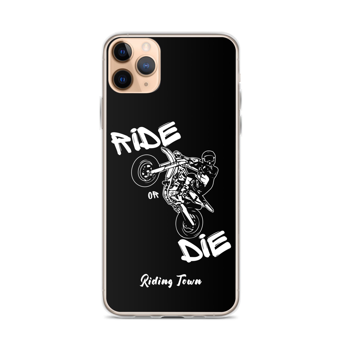 Coque pour iPhone® - SUPERMOTBOY - Noire - Riding Town