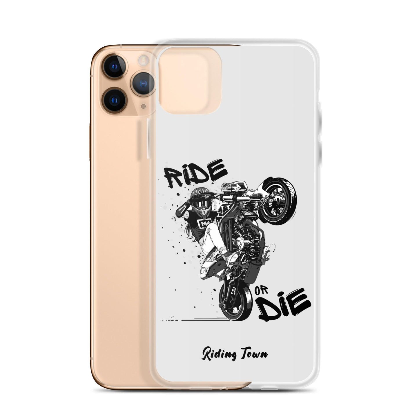 Coque Iphone® - SUPERMOTGIRL - Blanche - Riding Town