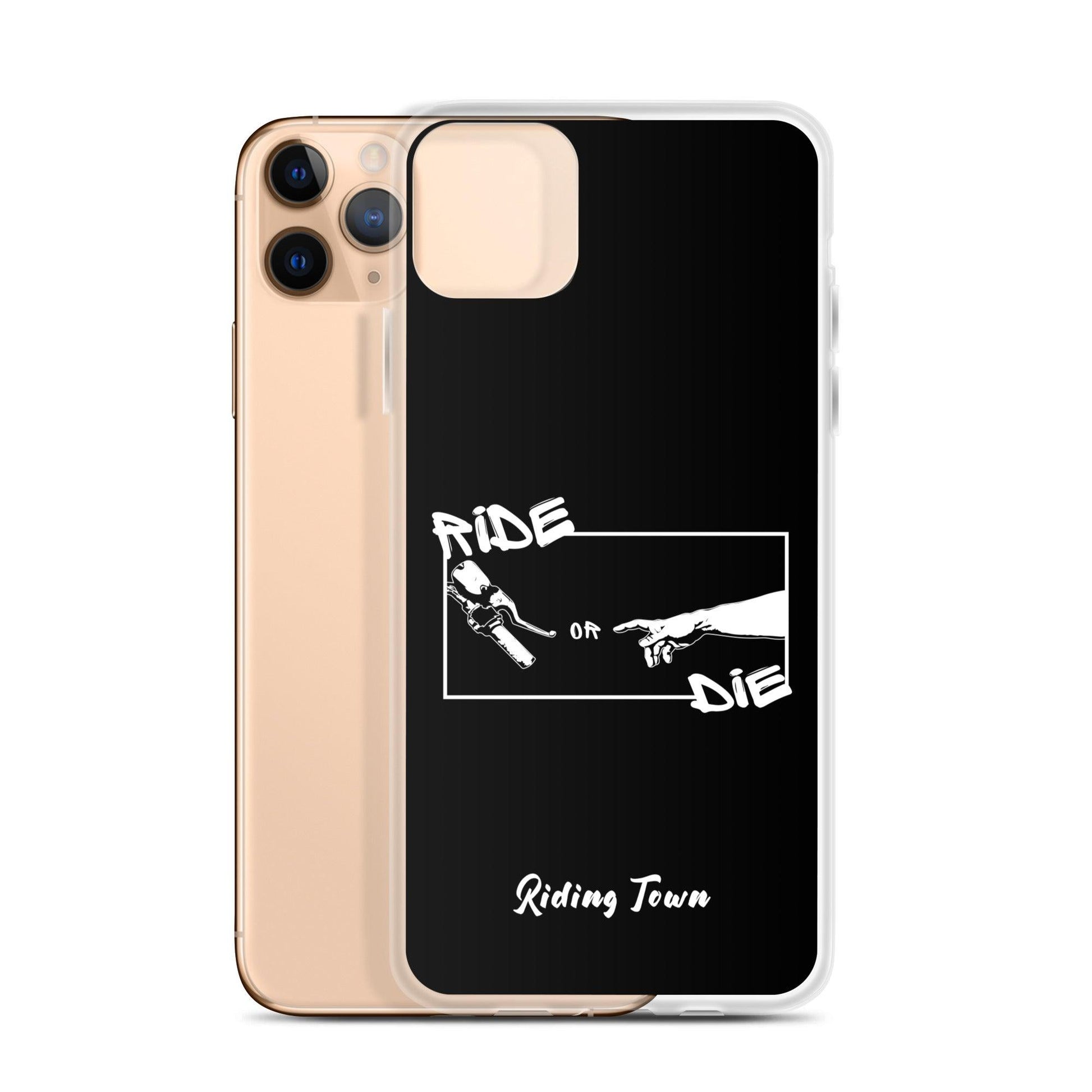 Coque iPhone® - SIXTINE - Noire - Riding Town