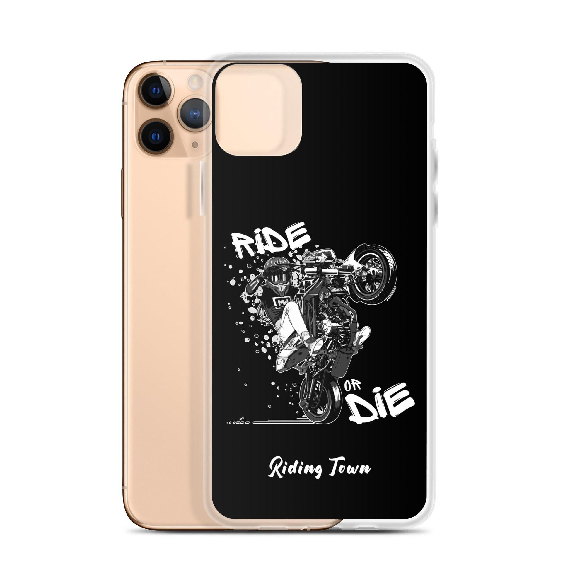 Coque iPhone® - SUPERMOTGIRL - Noire - Riding Town