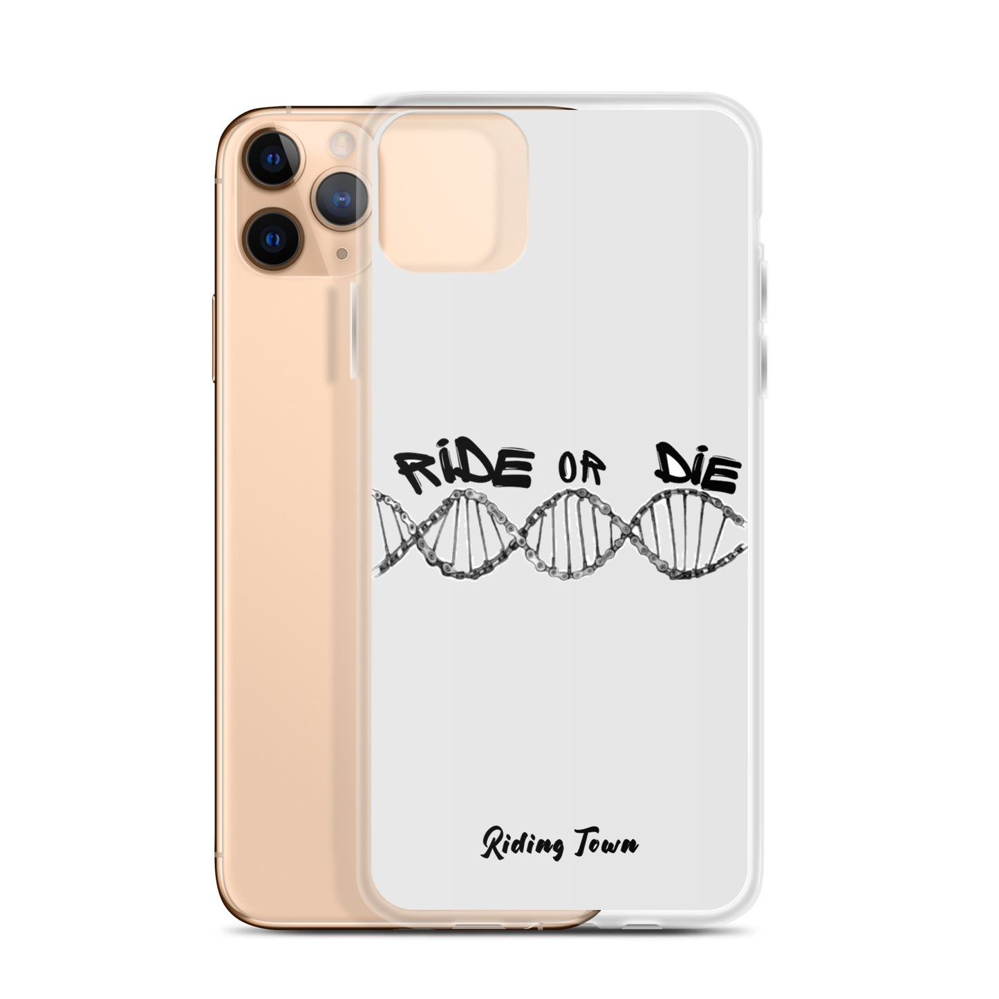 Coque iPhone® - ADN - Blanche - Riding Town