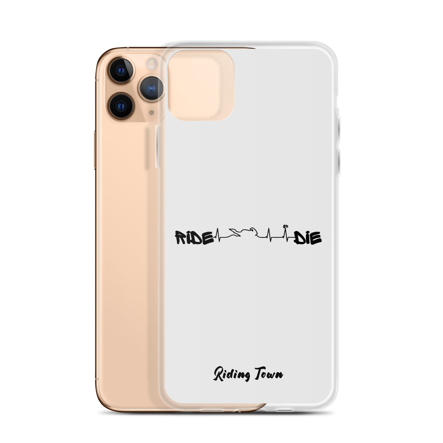 Coque iPhone® - HEARTBEAT - Blanche - Riding Town