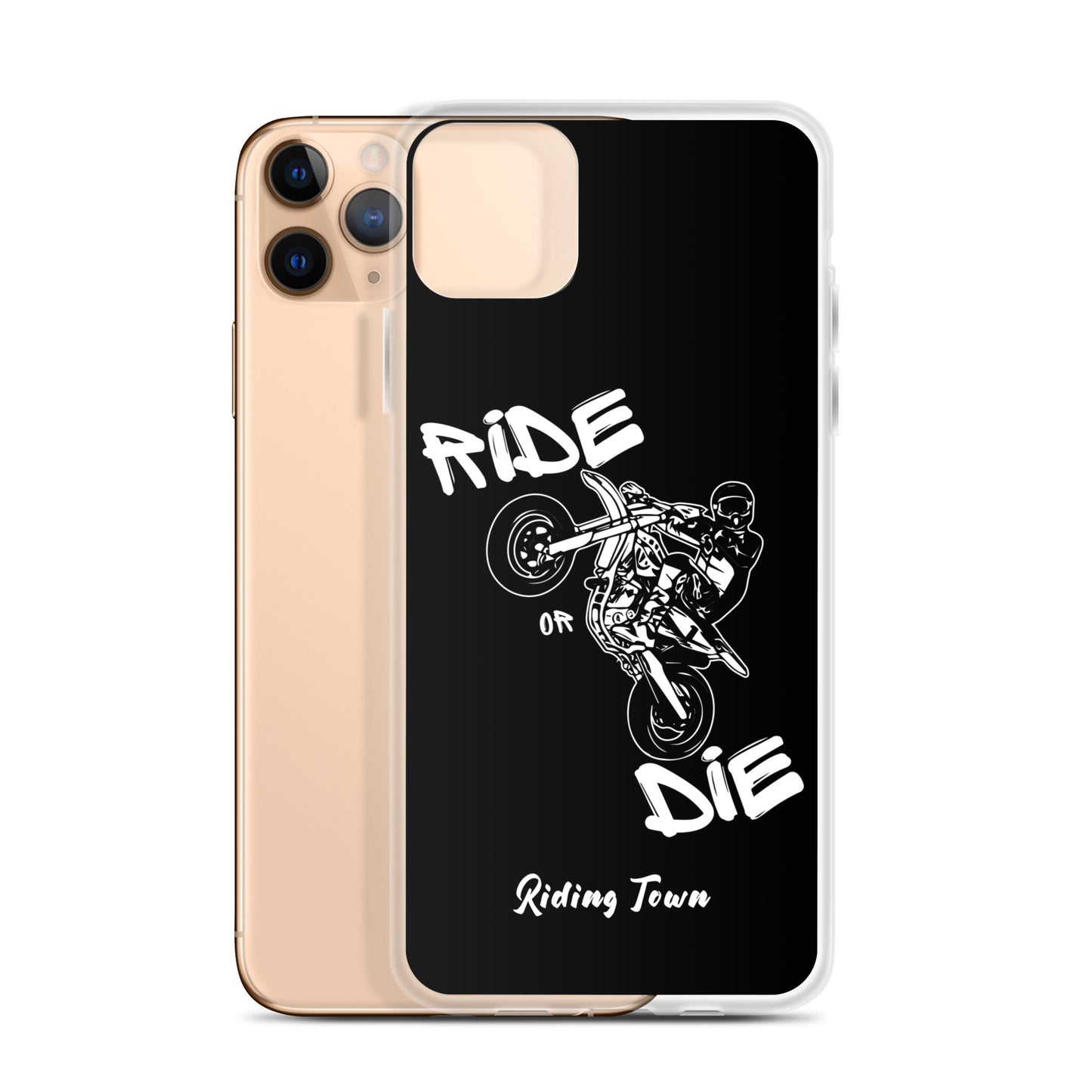 Coque pour iPhone® - SUPERMOTBOY - Noire - Riding Town