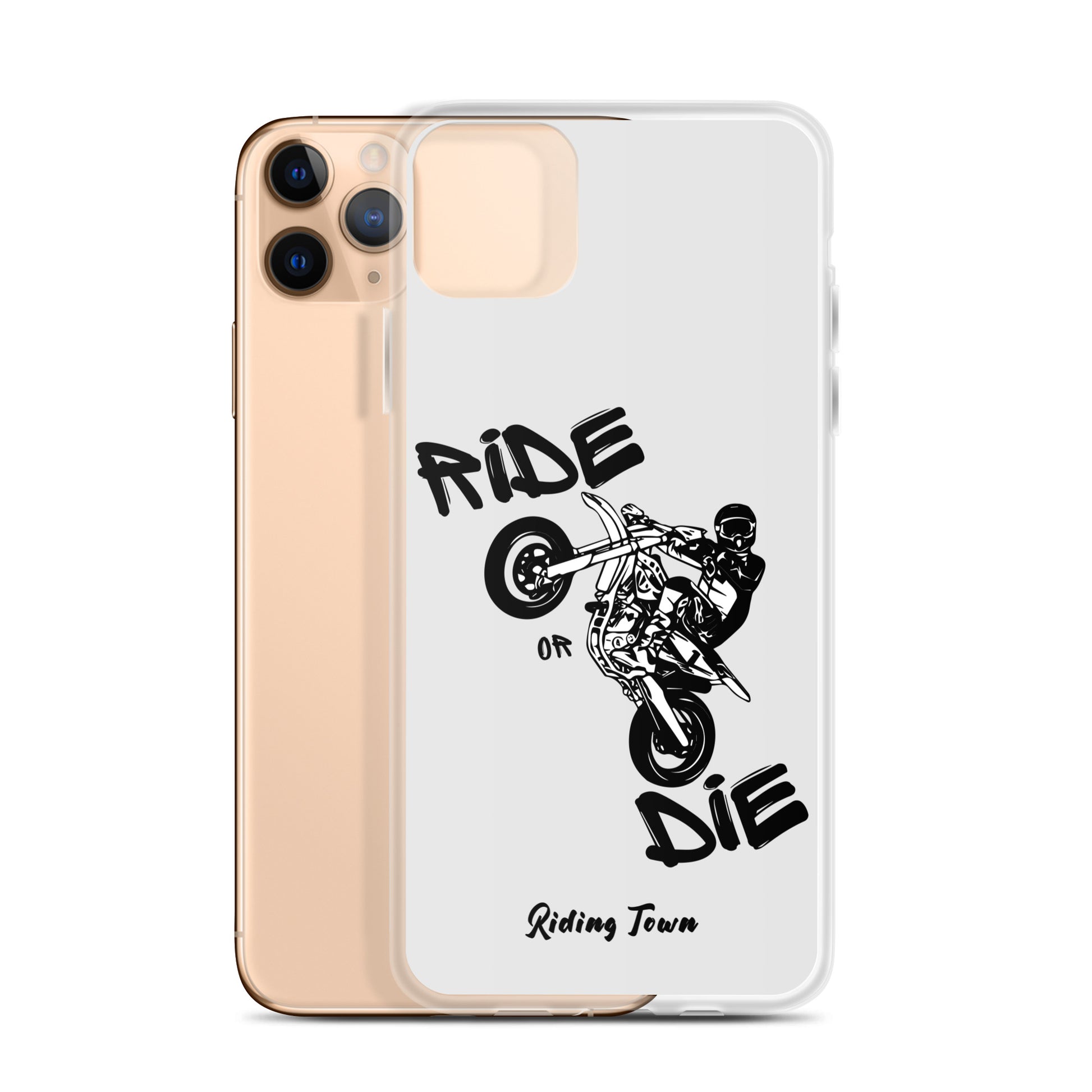 Coque pour iPhone® - SUPERMOTBOY - Blanche - Riding Town