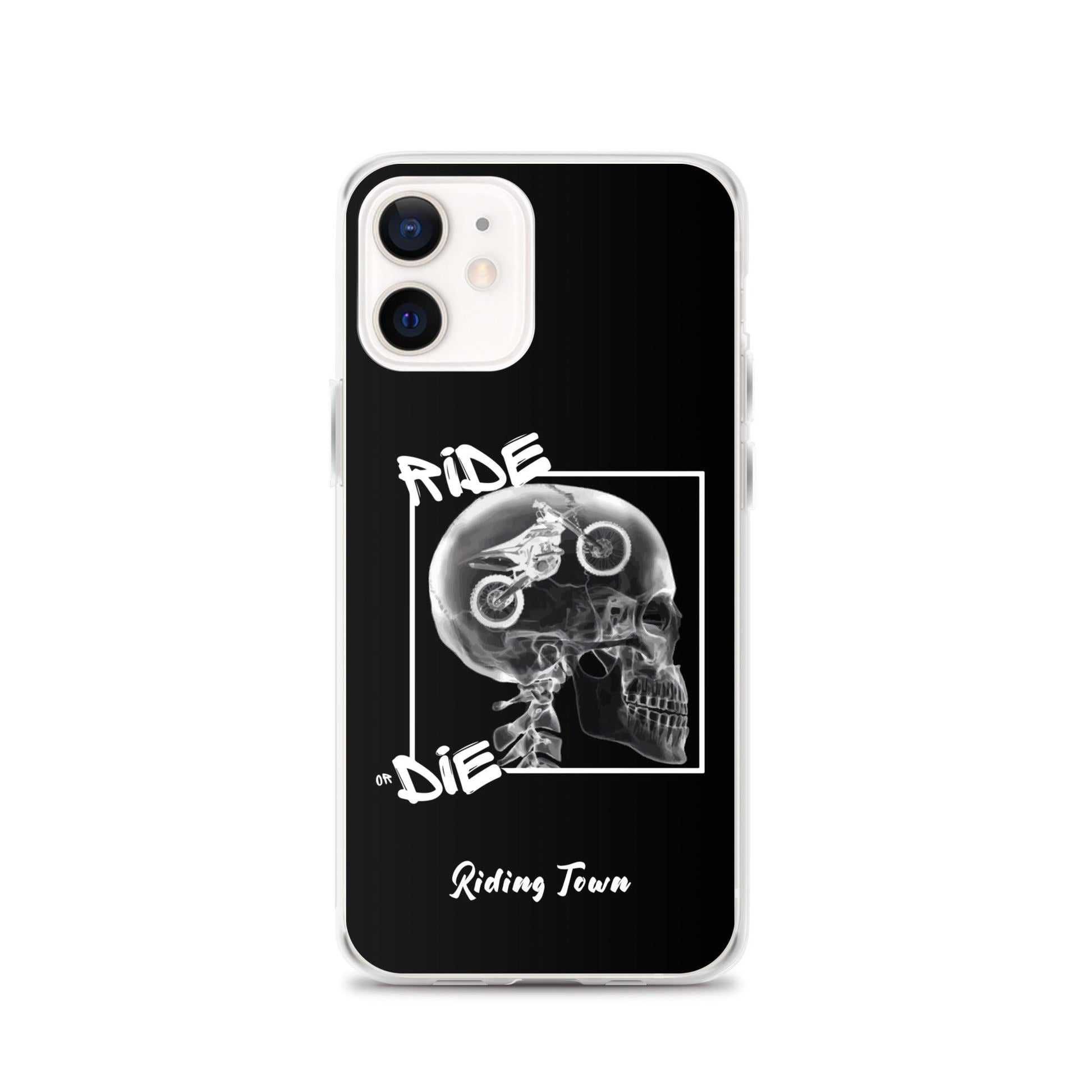 Coque iPhone® - RADIO - Noire - Riding Town