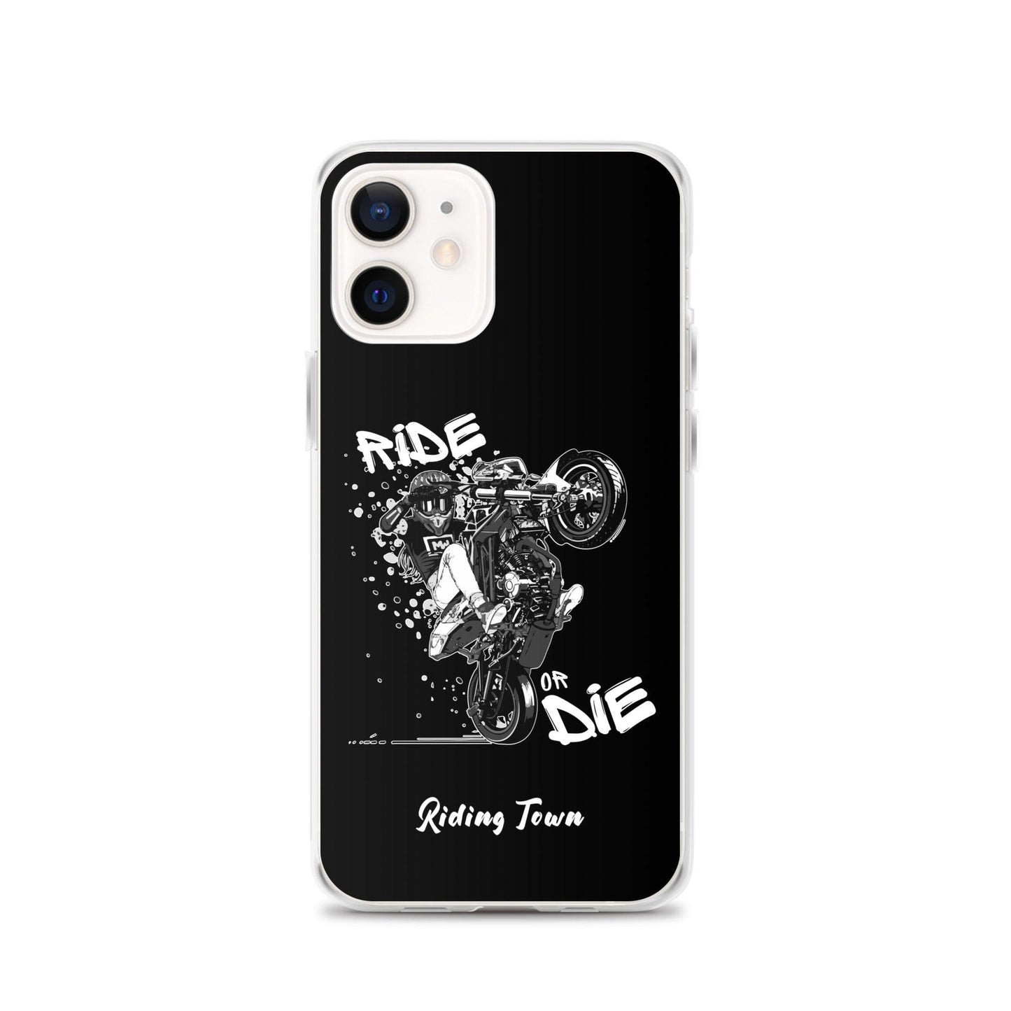 Coque iPhone® - SUPERMOTGIRL - Noire - Riding Town