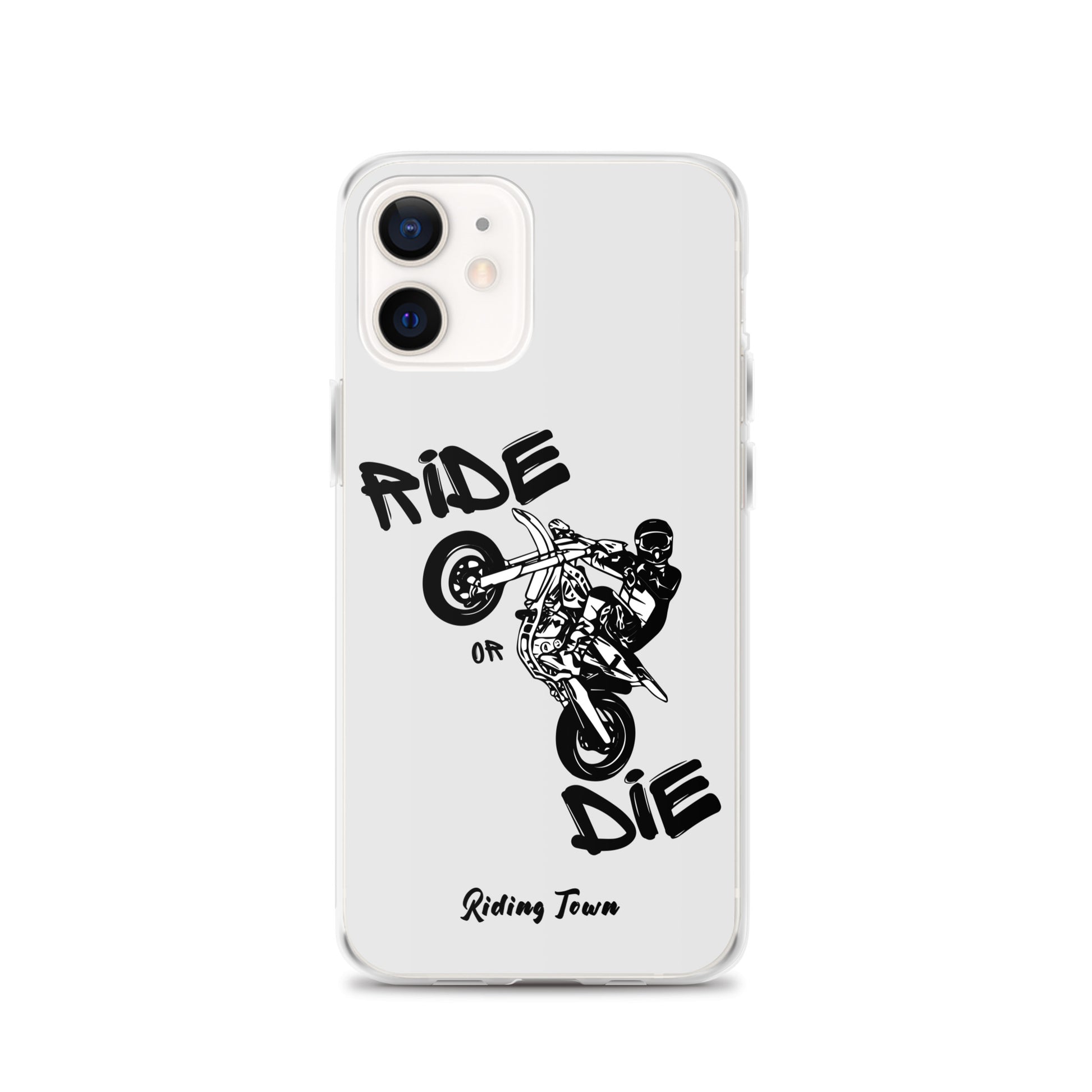 Coque pour iPhone® - SUPERMOTBOY - Blanche - Riding Town