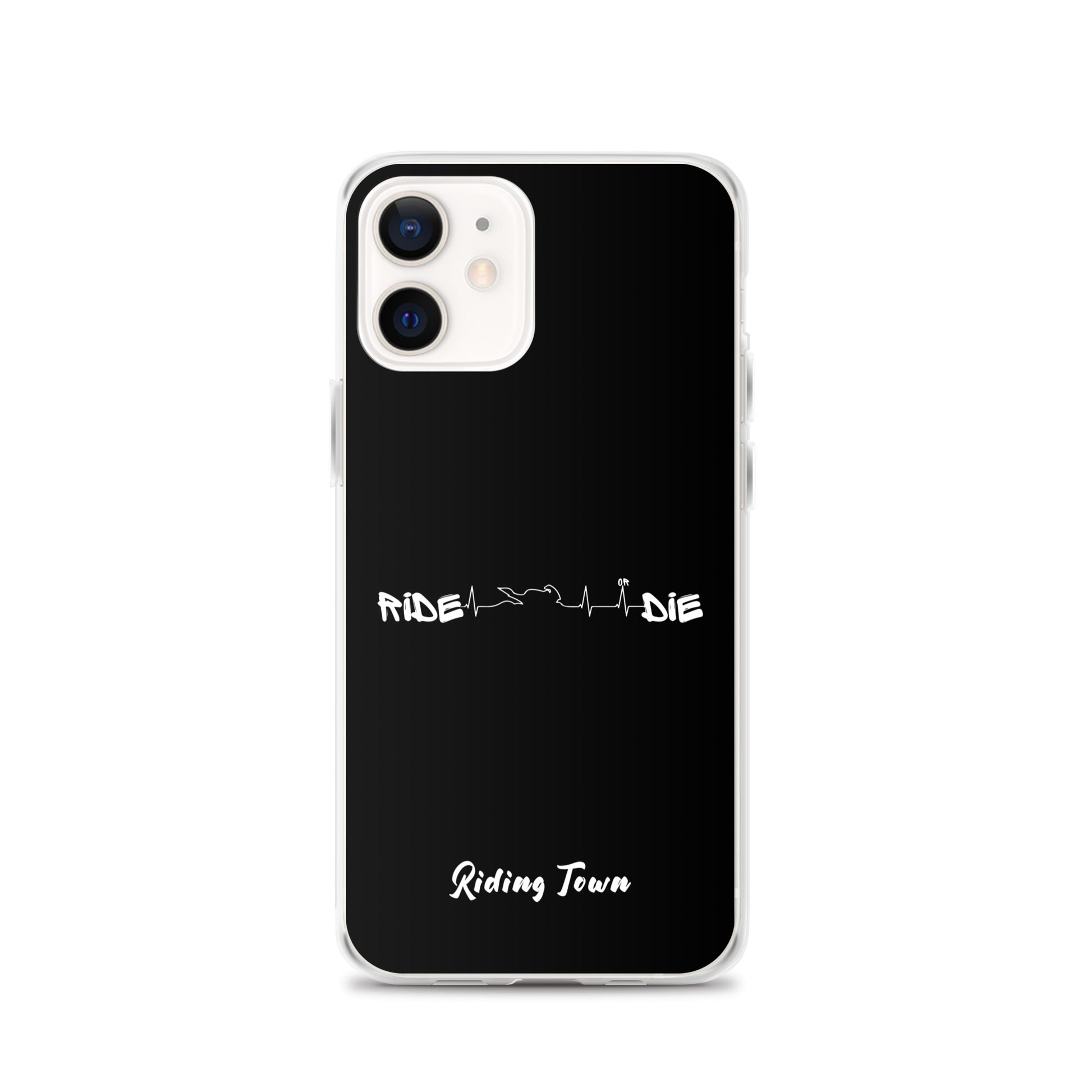 Coque iPhone® - HEARTBEAT - Noire - Riding Town