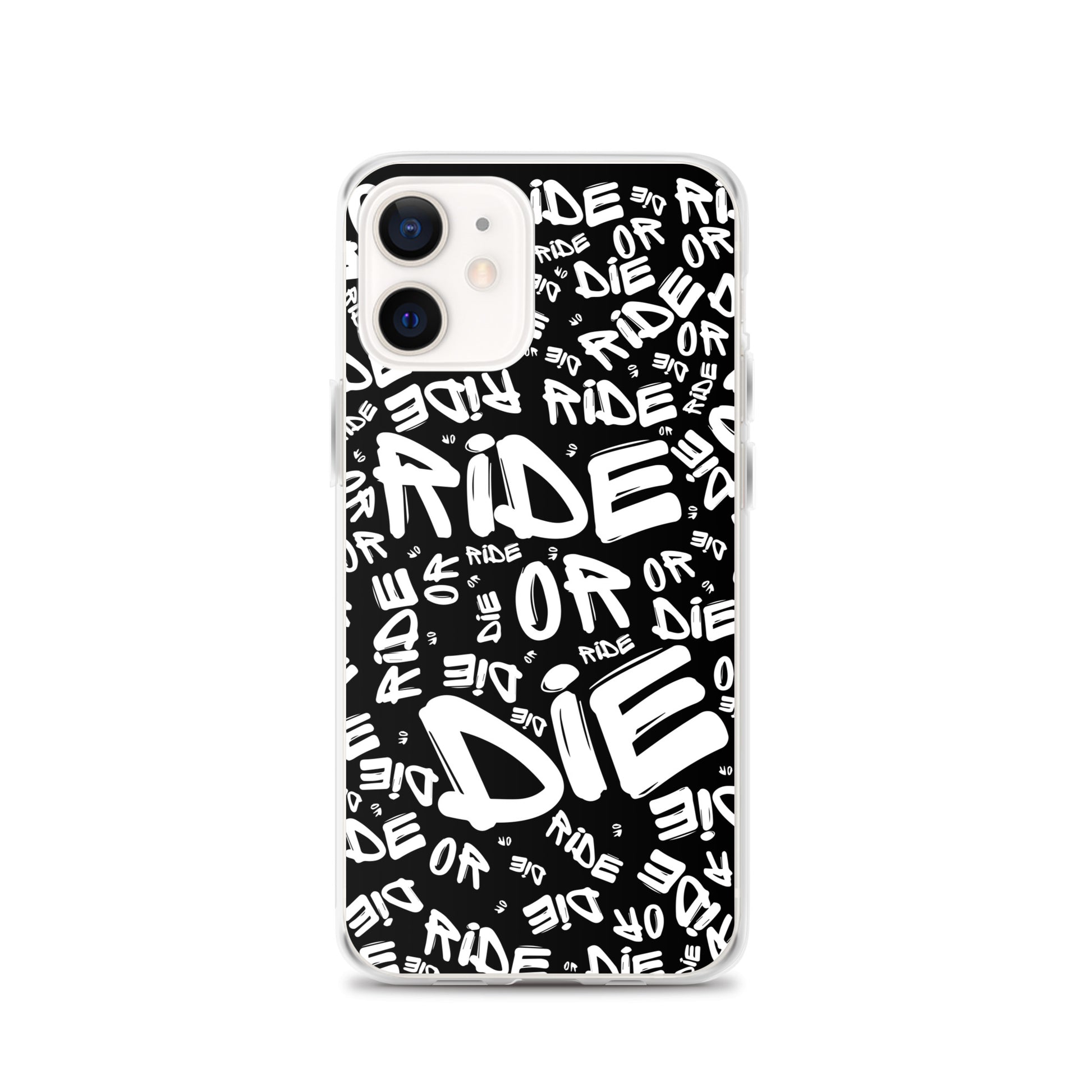 Coque iPhone® - RIDE OR DIE - Noire - Riding Town