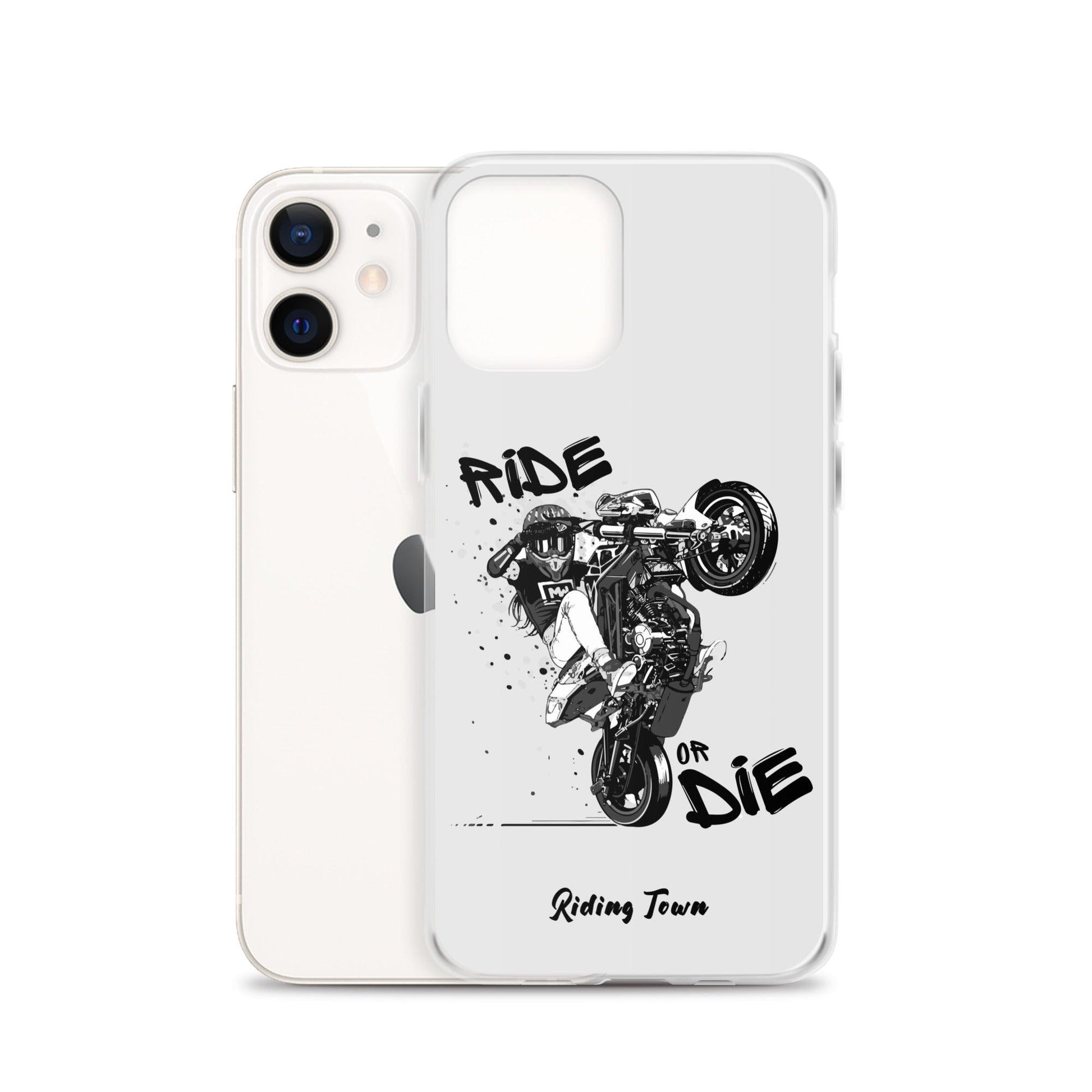 Coque Iphone® - SUPERMOTGIRL - Blanche - Riding Town