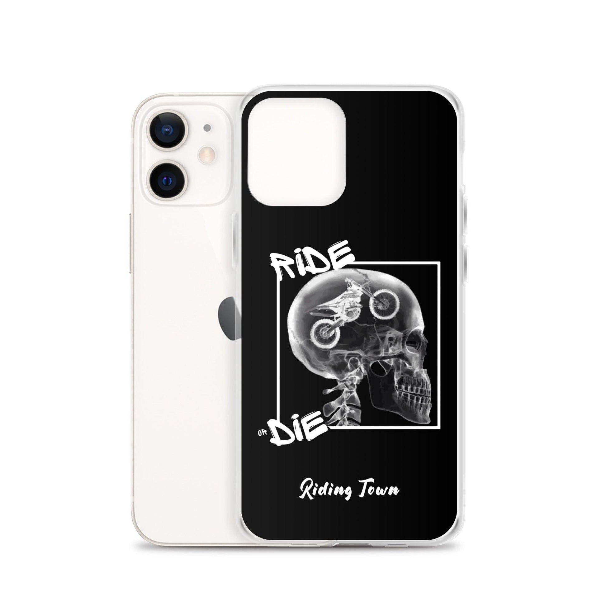 Coque iPhone® - RADIO - Noire - Riding Town