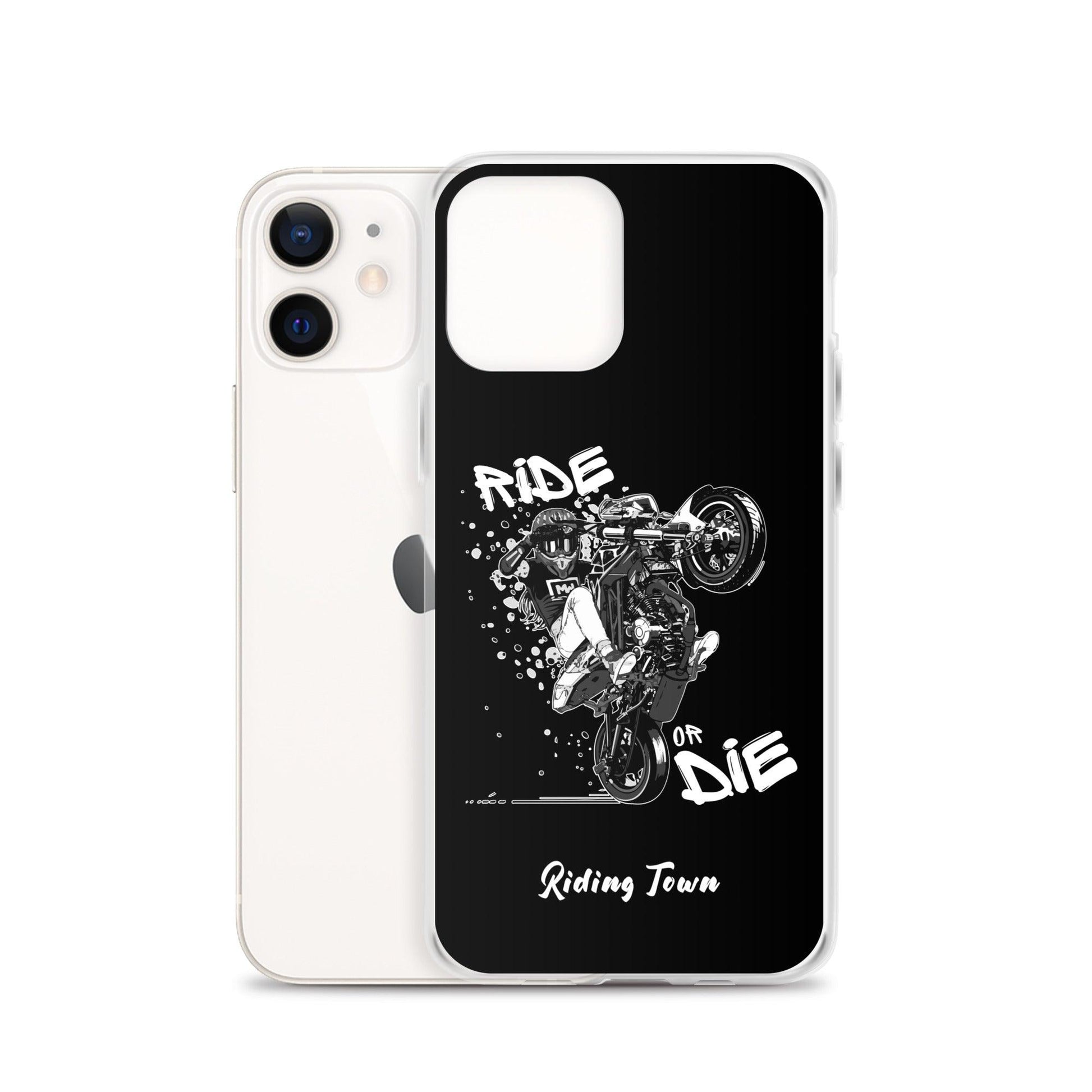 Coque iPhone® - SUPERMOTGIRL - Noire - Riding Town