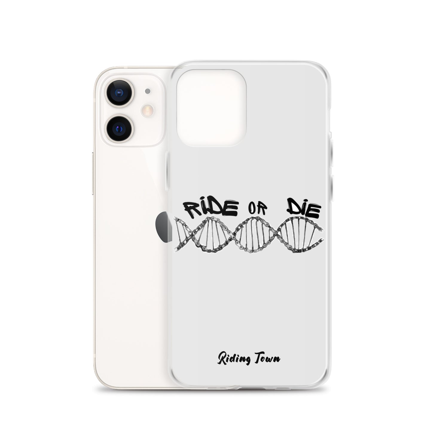 Coque iPhone® - ADN - Blanche - Riding Town