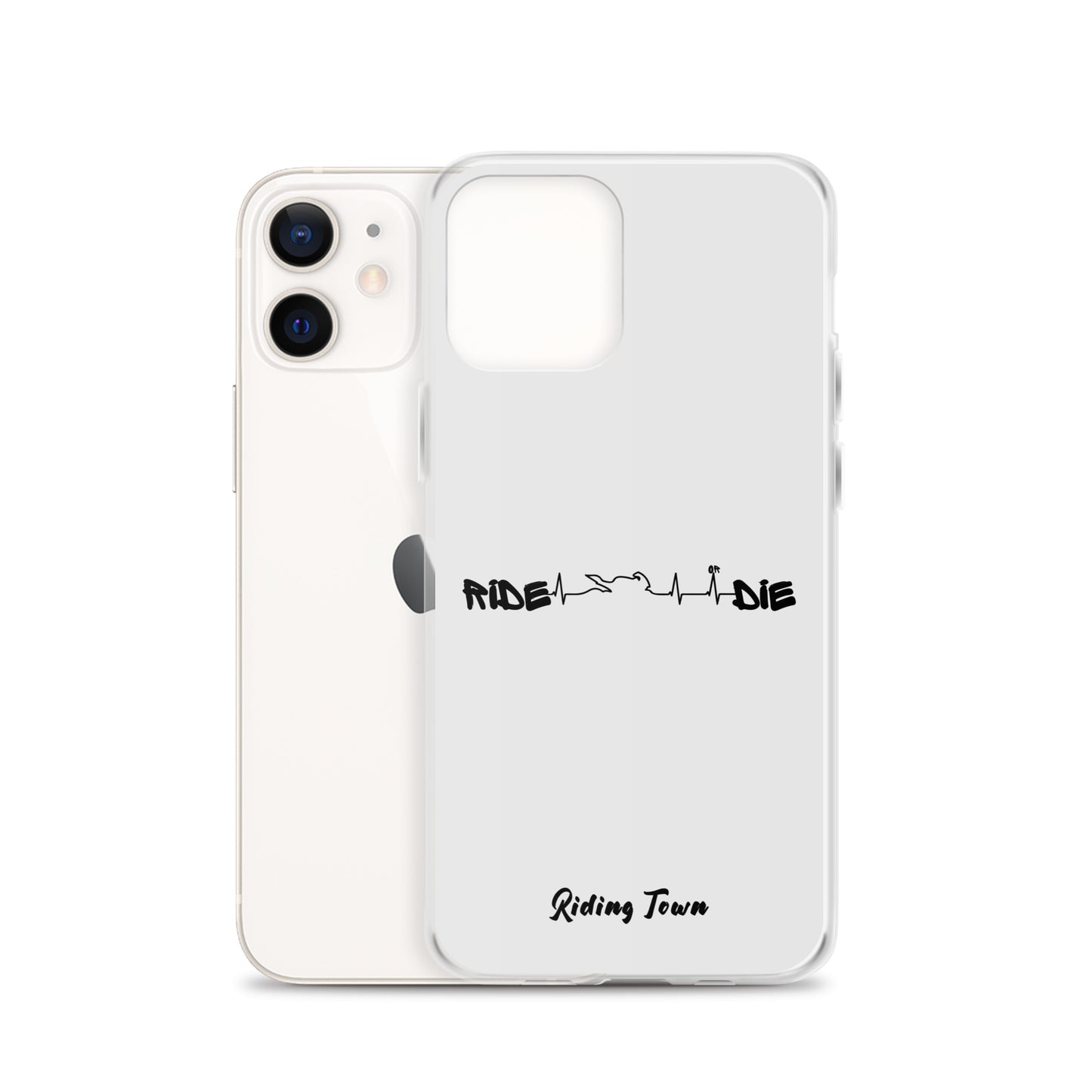 Coque iPhone® - HEARTBEAT - Blanche - Riding Town