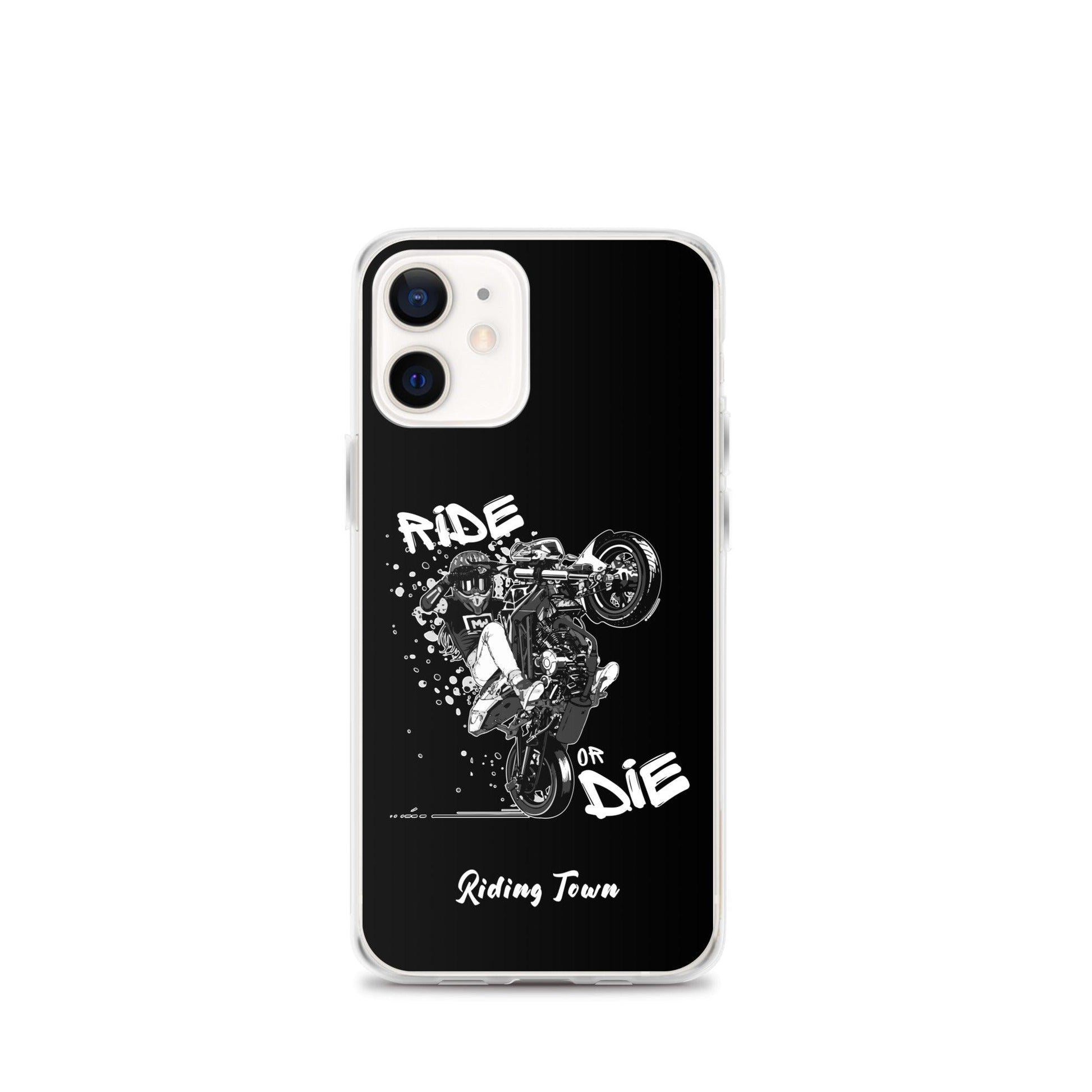 Coque iPhone® - SUPERMOTGIRL - Noire - Riding Town